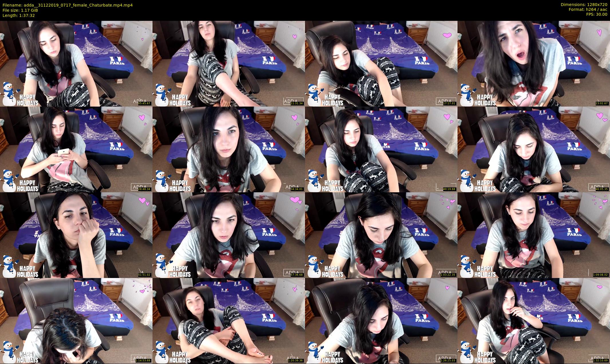 adda_ — 98 minute Chaturbate female cam show recording, 720p, Dec 31, 2019