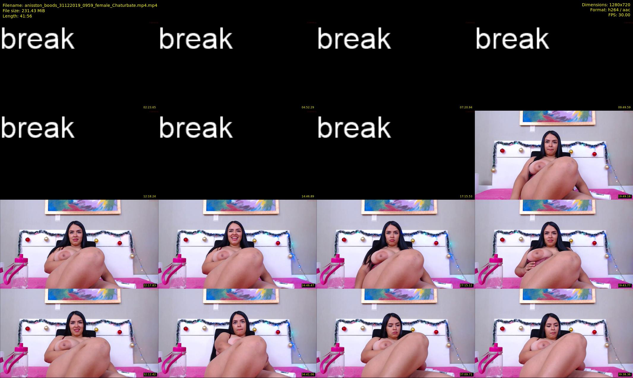 anisston_boods — 42 minute Chaturbate female cam show recording, 720p, Dec 31, 2019