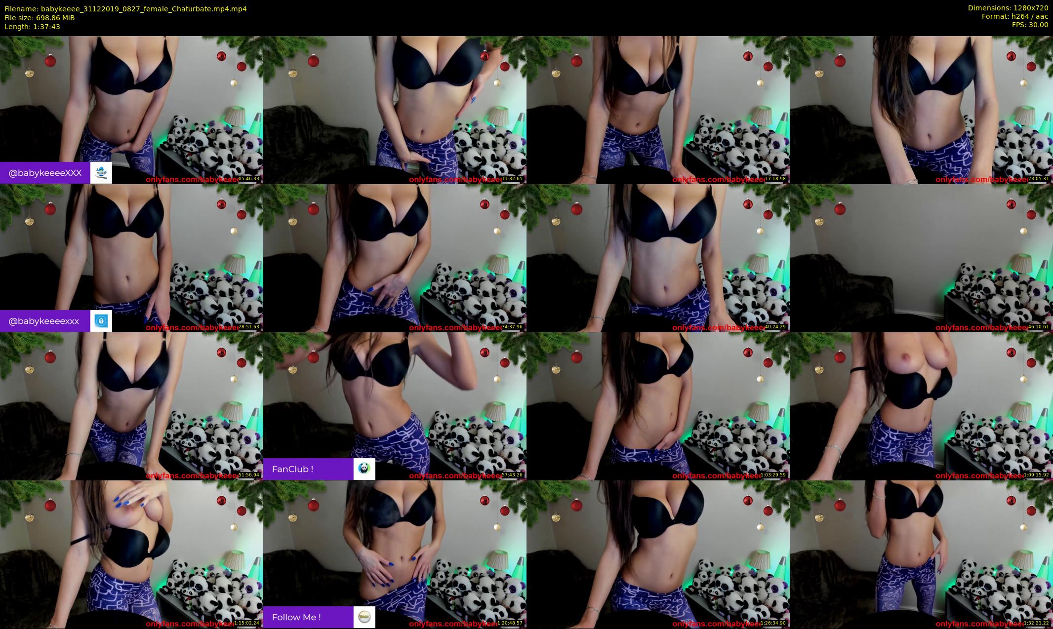 babykeeee — 98 minute Chaturbate female cam show recording, 720p, Dec 31, 2019