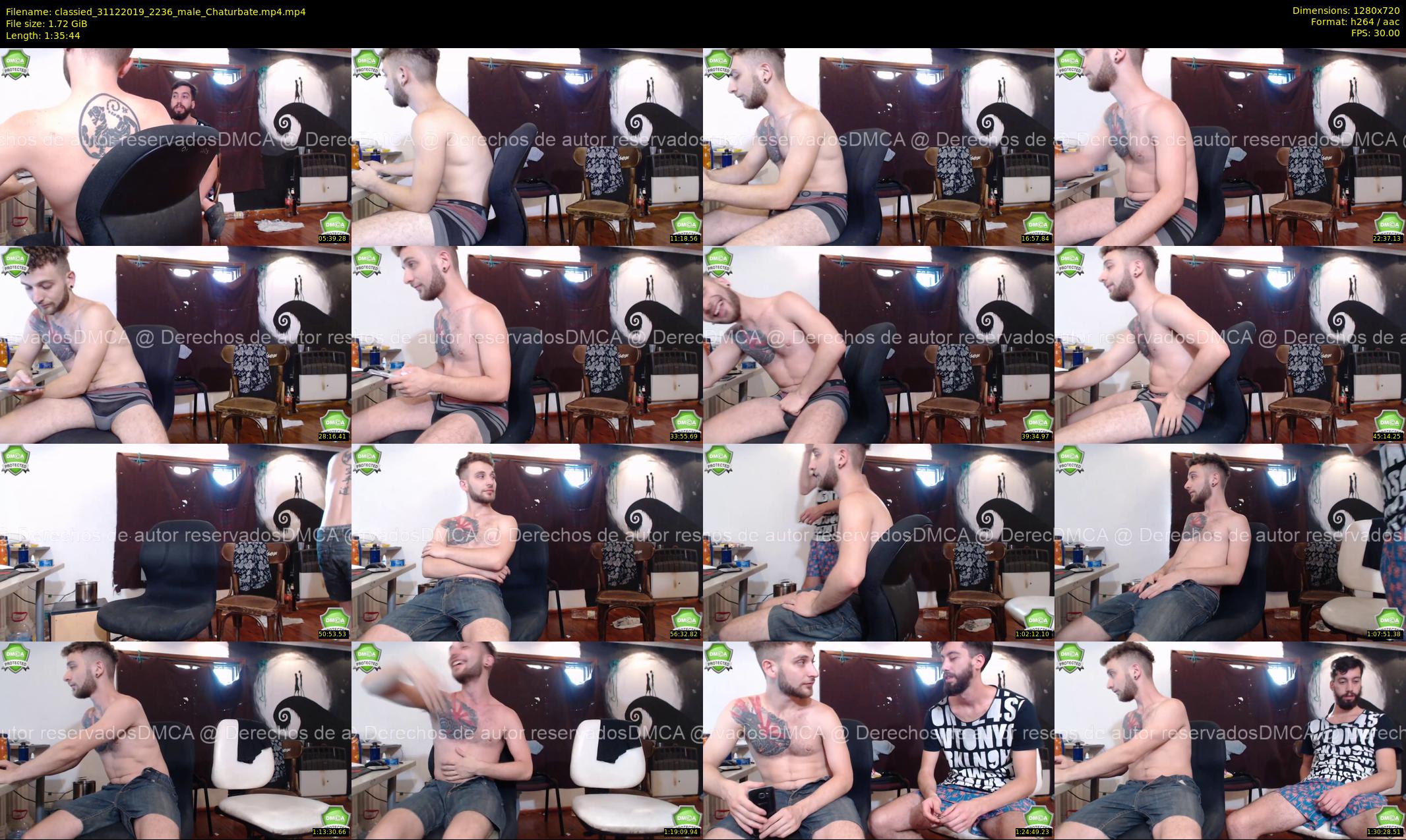 classied — 96 minute Chaturbate male cam show recording, 720p, Dec 31, 2019