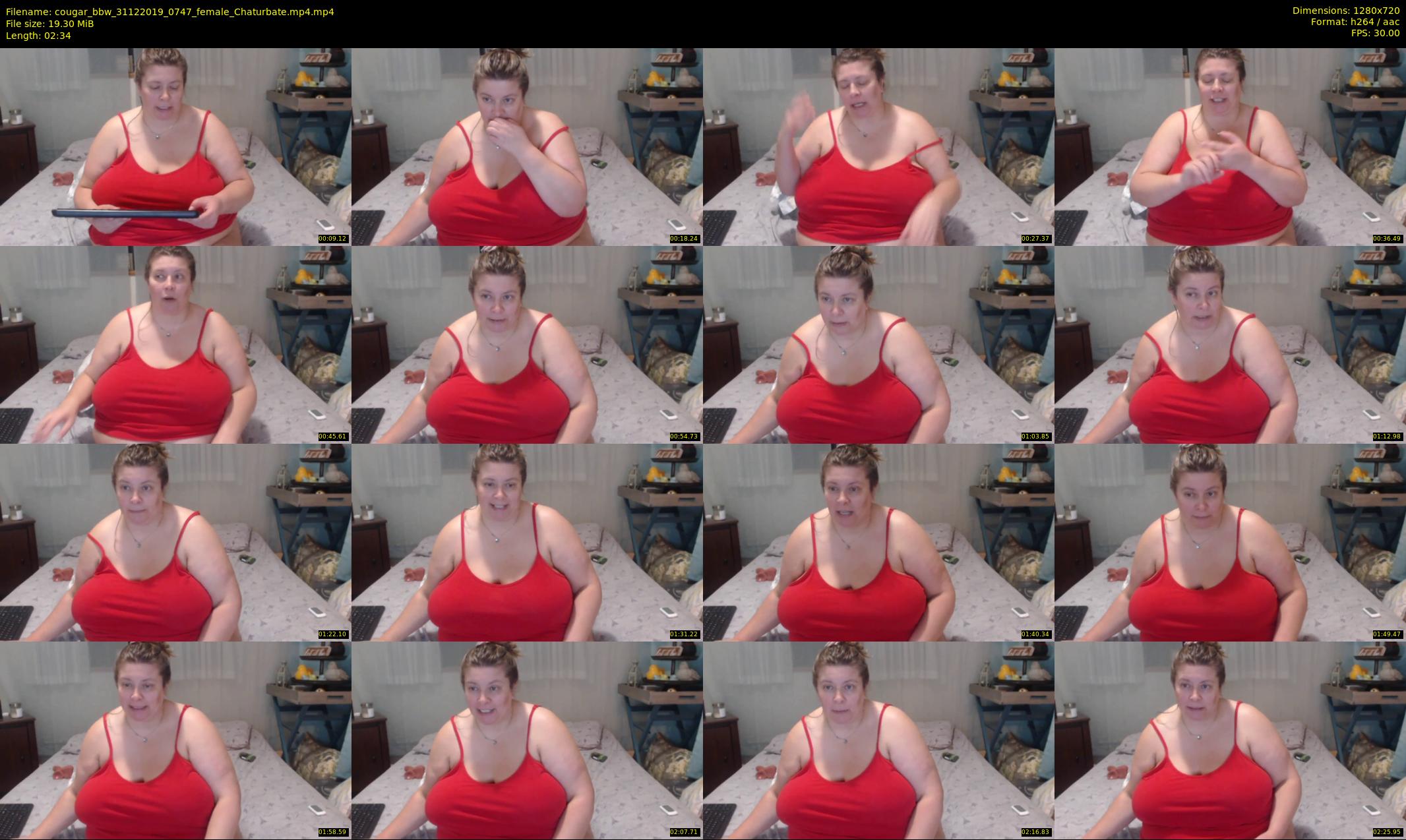 cougar_bbw — 3 minute Chaturbate female cam show recording, 720p, Dec 31, 2019