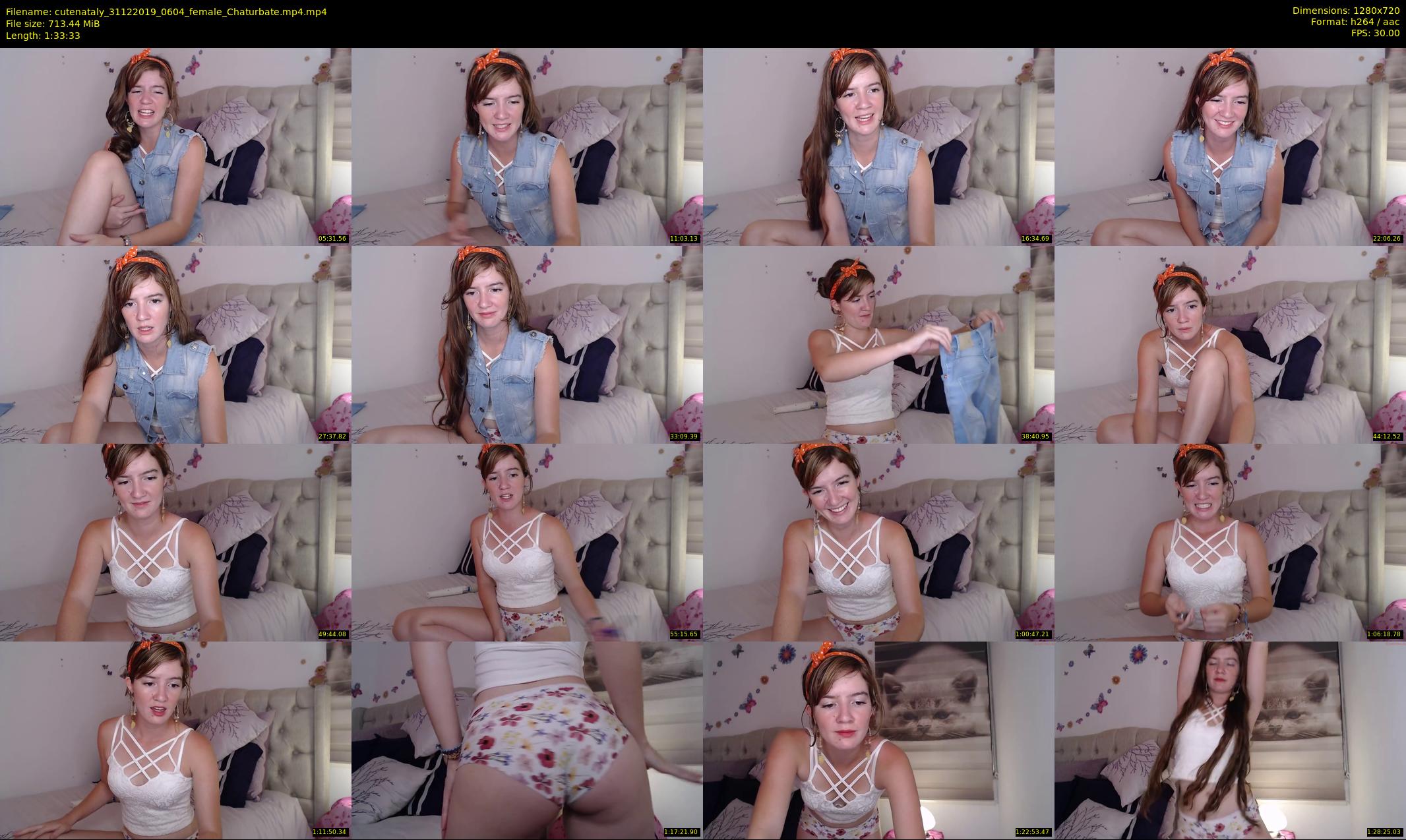 cutenataly — 94 minute Chaturbate female cam show recording, 720p, Dec 31, 2019