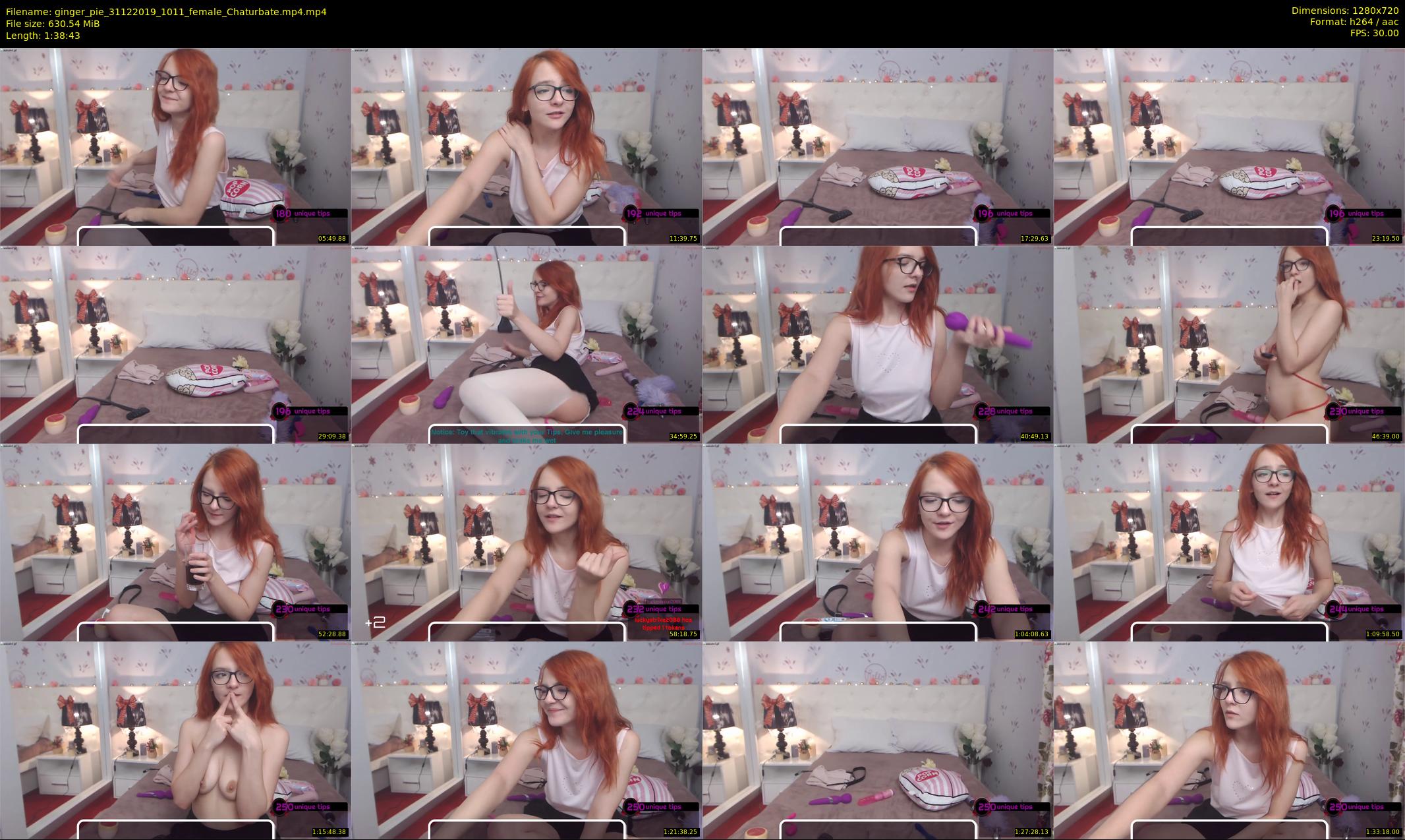 ginger_pie — 99 minute Chaturbate female cam show recording, 720p, Dec 31, 2019