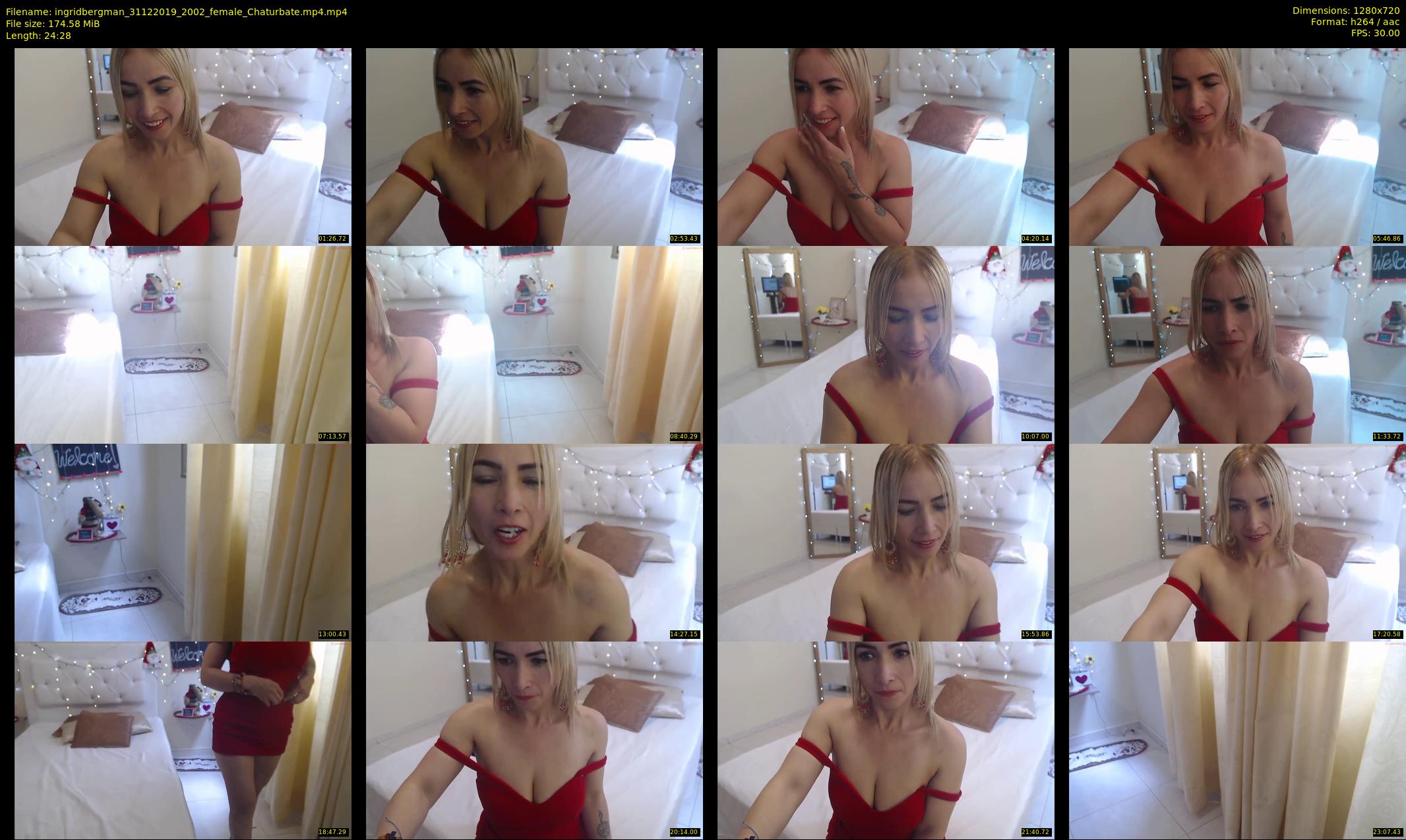 ingridbergman — 25 minute Chaturbate female cam show recording, 720p, Dec 31, 2019
