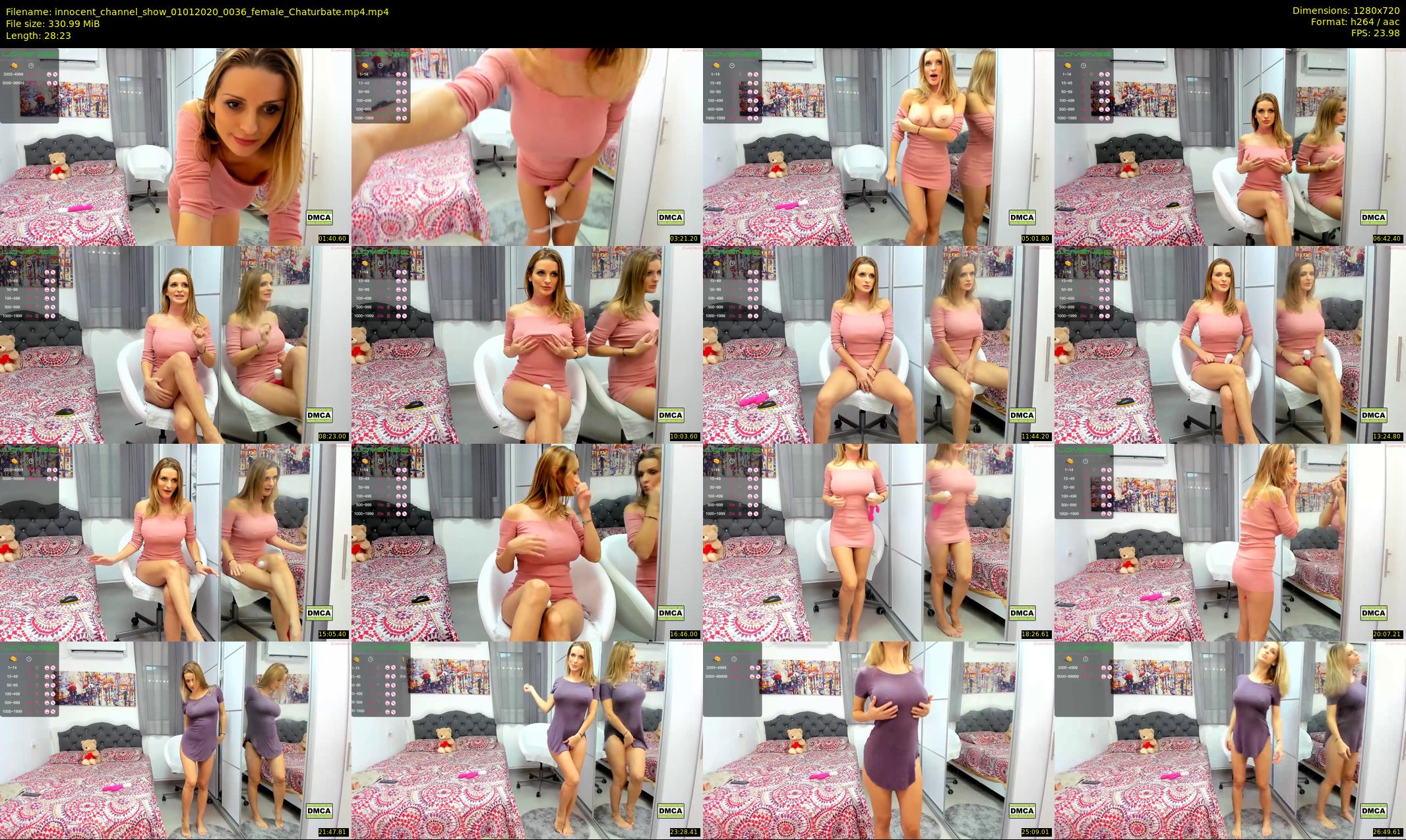 innocent_channel_show — 29 minute Chaturbate female cam show recording, 720p, Jan 1, 2020