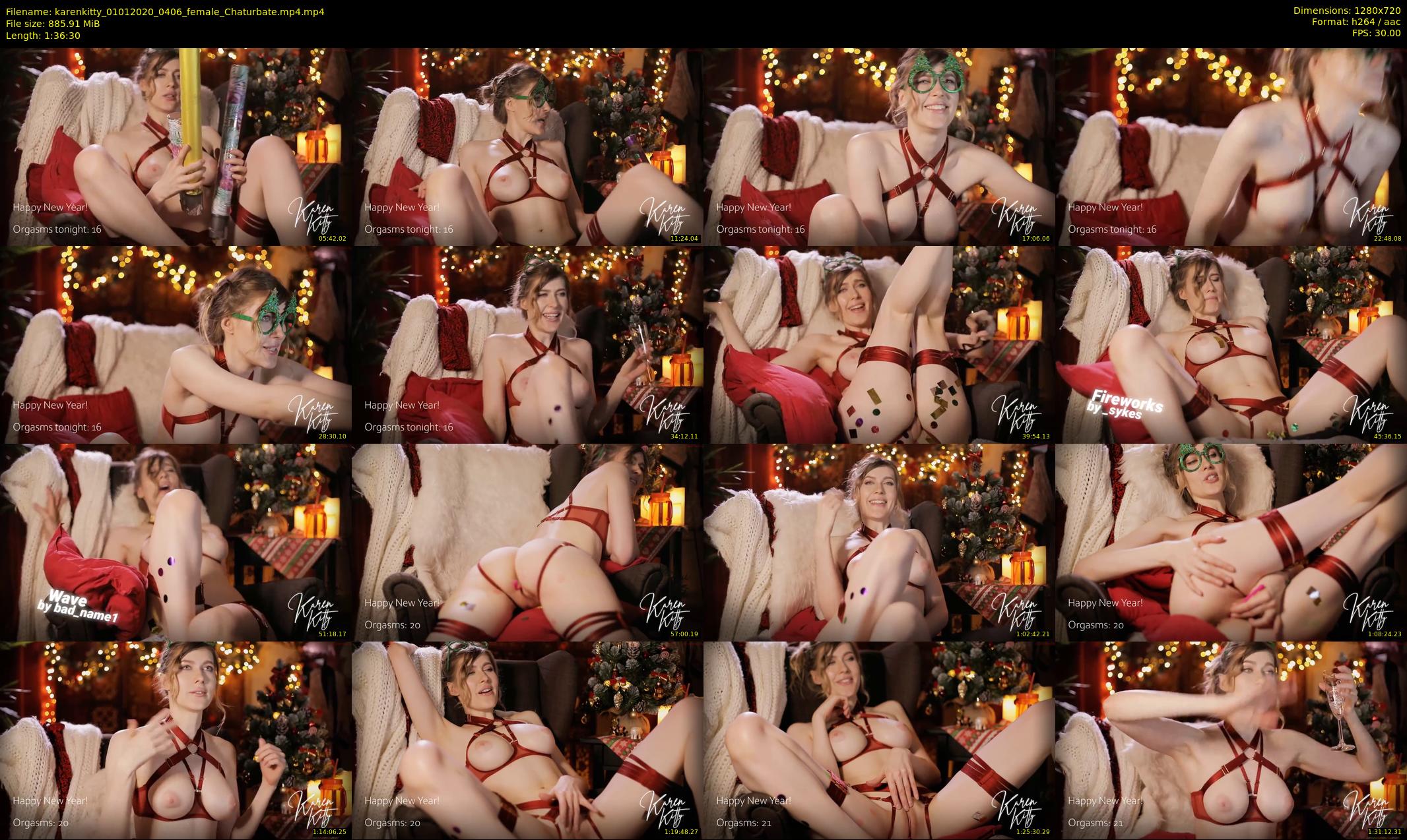 karenkitty — 97 minute Chaturbate female cam show recording, 720p, Jan 1, 2020