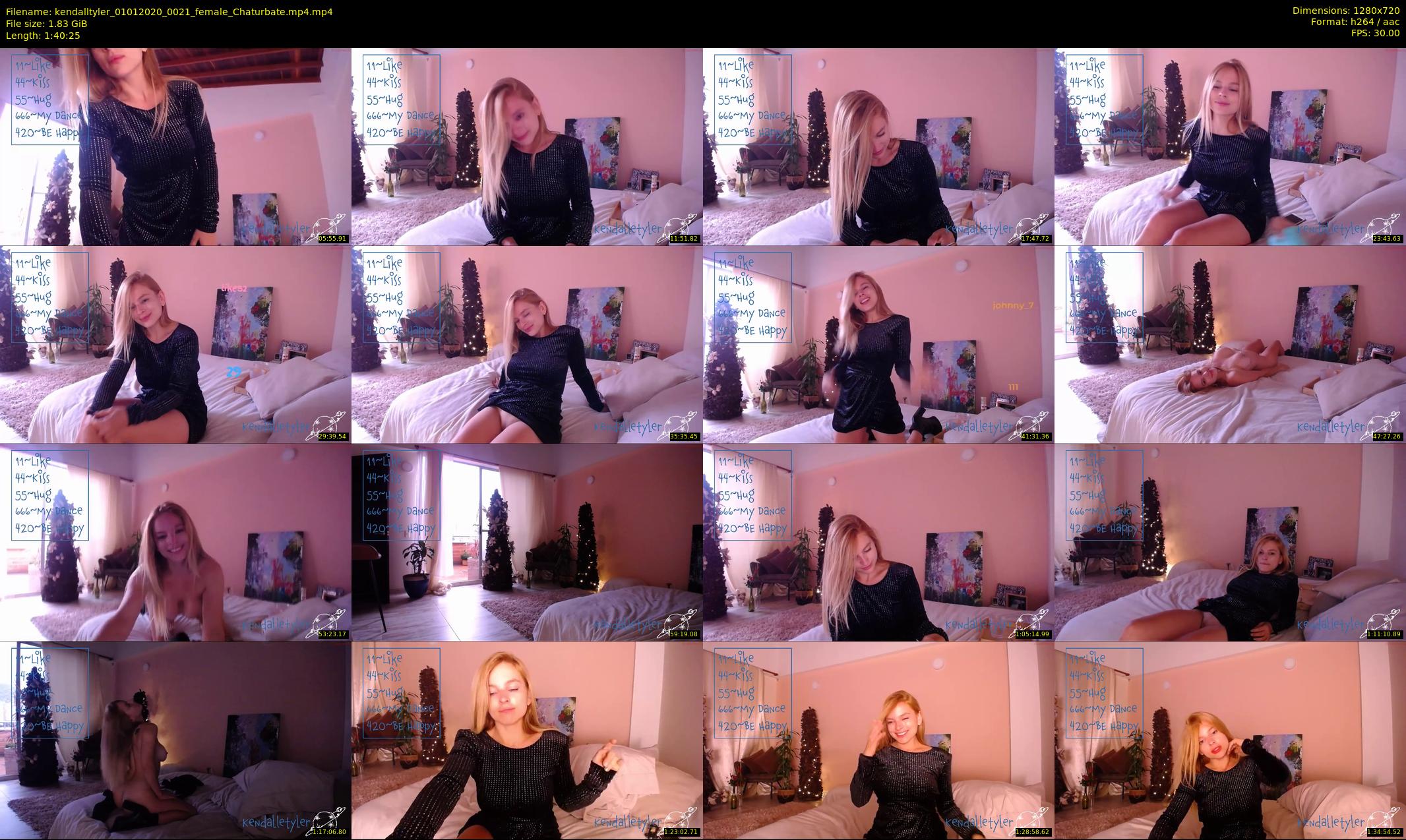 kendalltyler — 101 minute Chaturbate female cam show recording, 720p, Jan 1, 2020