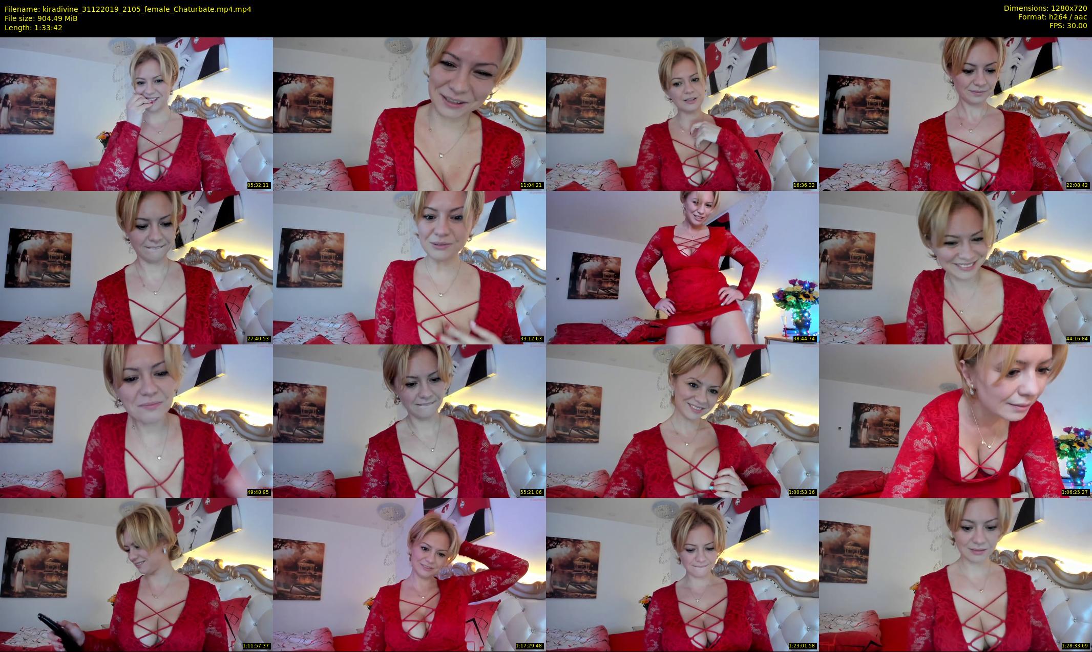 kiradivine — 94 minute Chaturbate female cam show recording, 720p, Dec 31, 2019