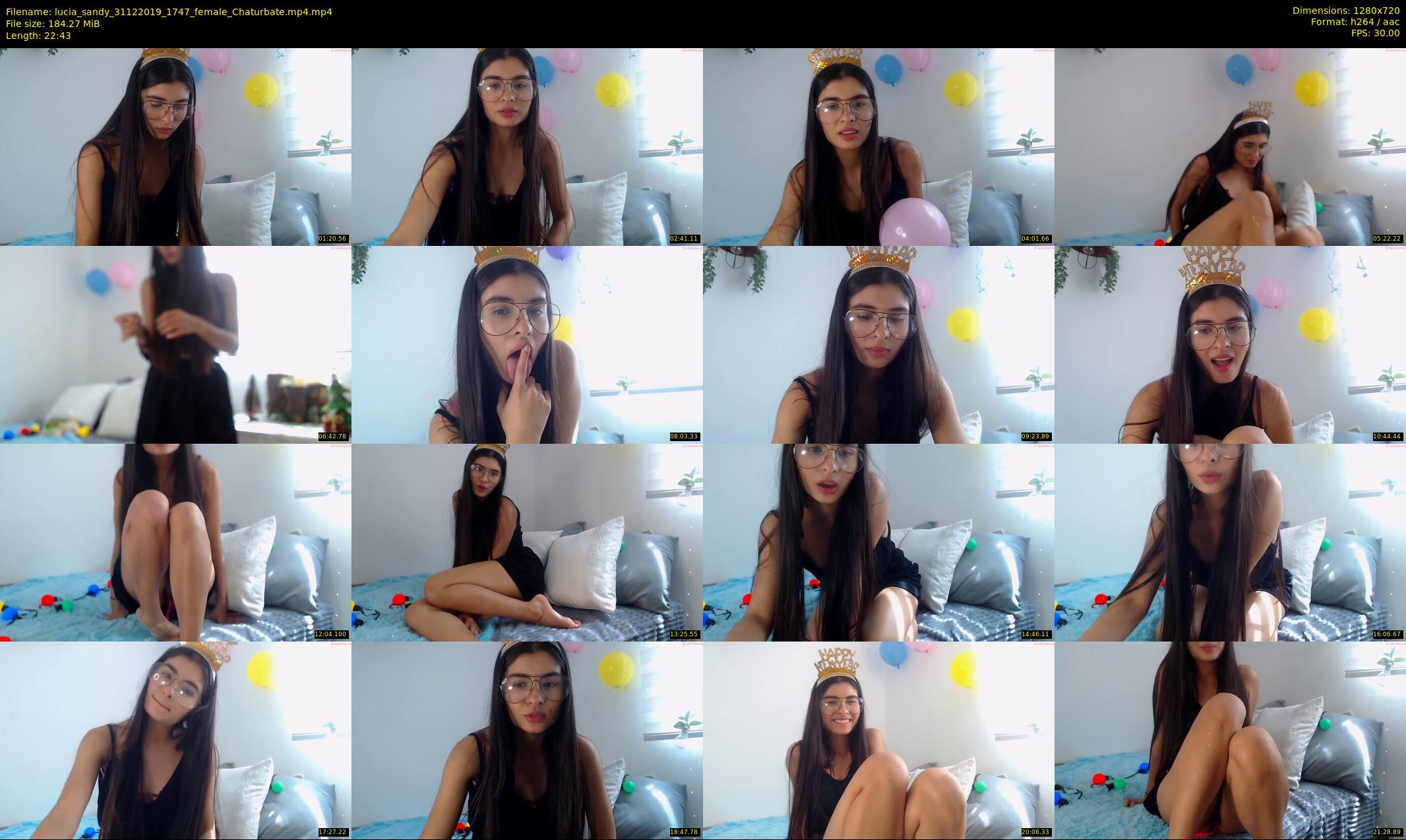 lucia_sandy — 23 minute Chaturbate female cam show recording, 720p, Dec 31, 2019