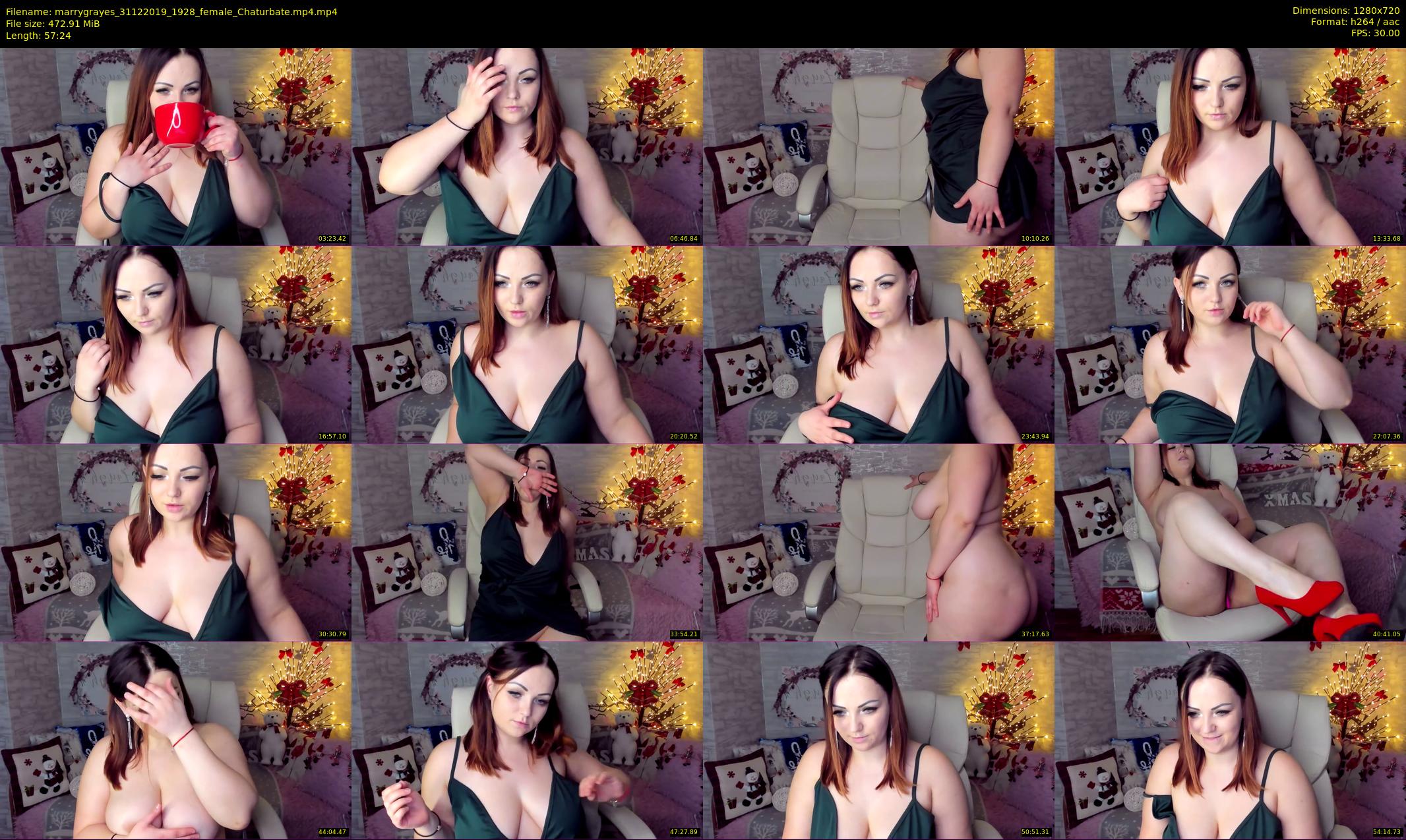 marrygrayes — 58 minute Chaturbate female cam show recording, 720p, Dec 31, 2019