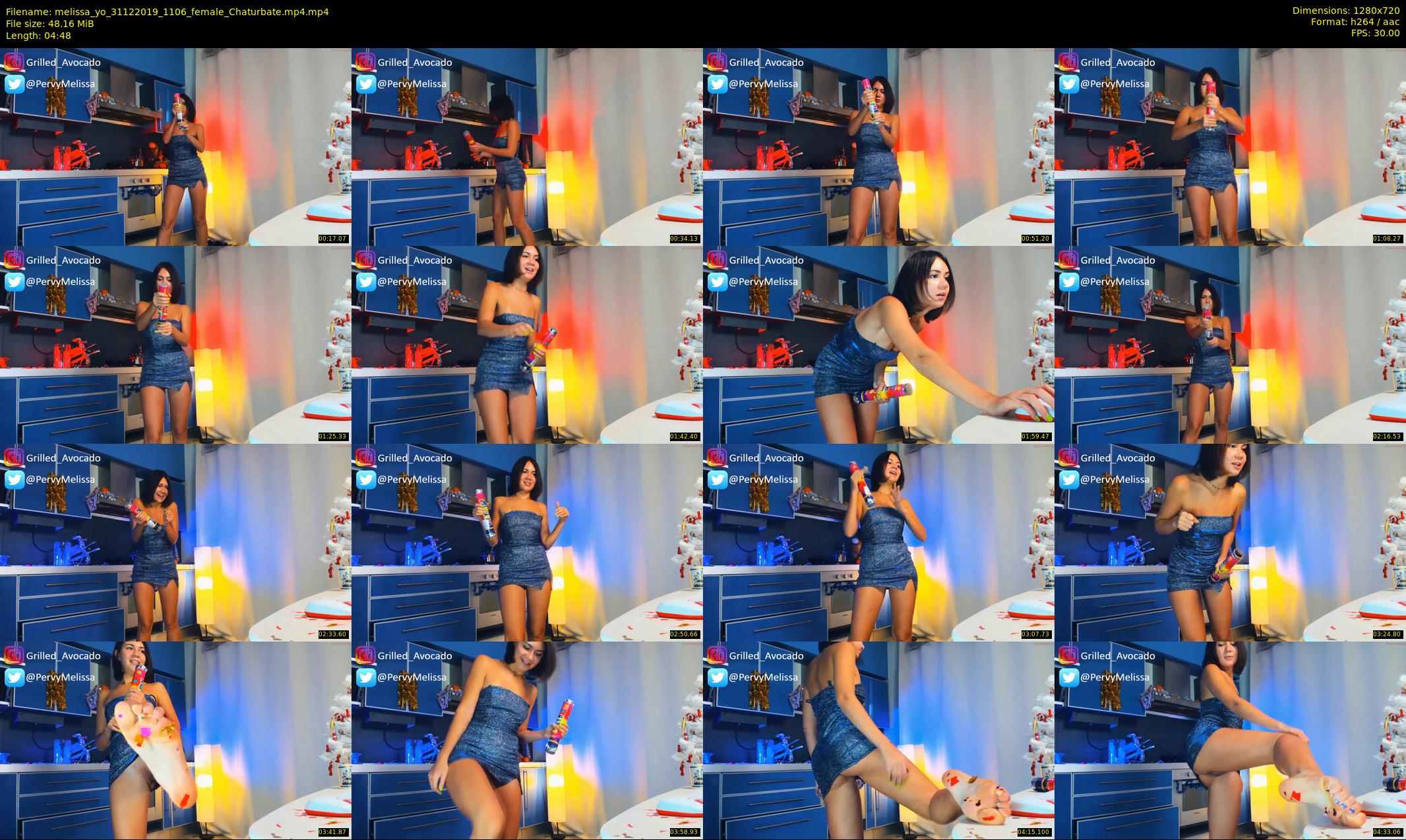 melissa_yo — 5 minute Chaturbate female cam show recording, 720p, Dec 31, 2019
