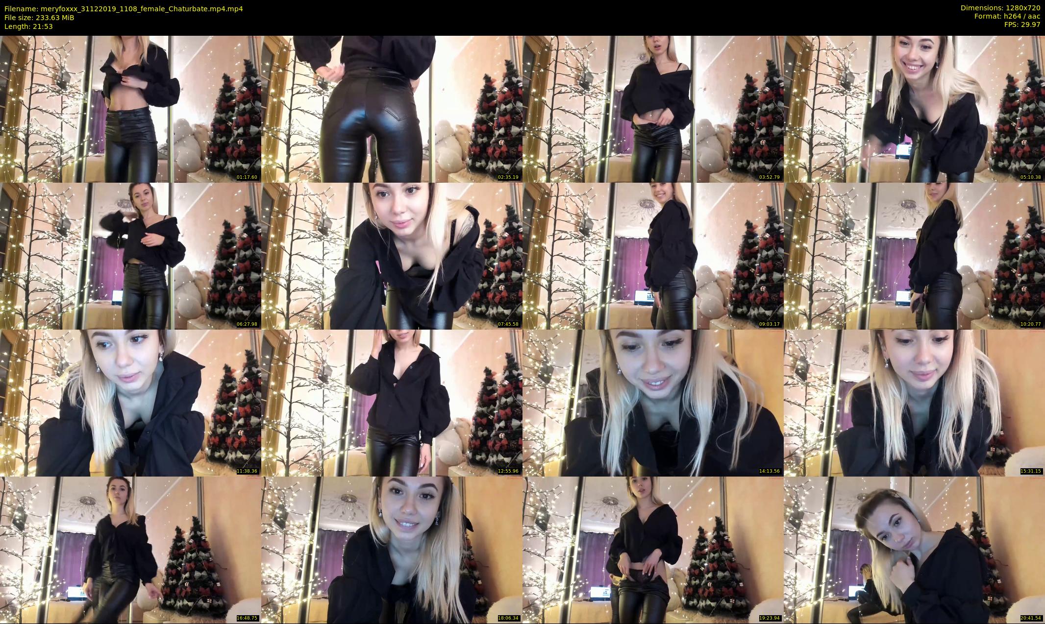meryfoxxx — 22 minute Chaturbate female cam show recording, 720p, Dec 31, 2019