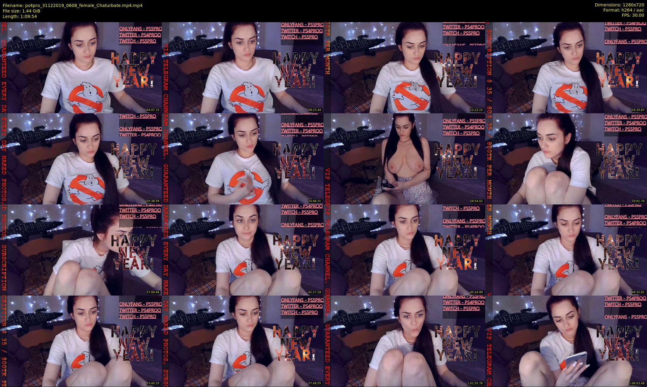 ps4pro — 70 minute Chaturbate female cam show recording, 720p, Dec 31, 2019