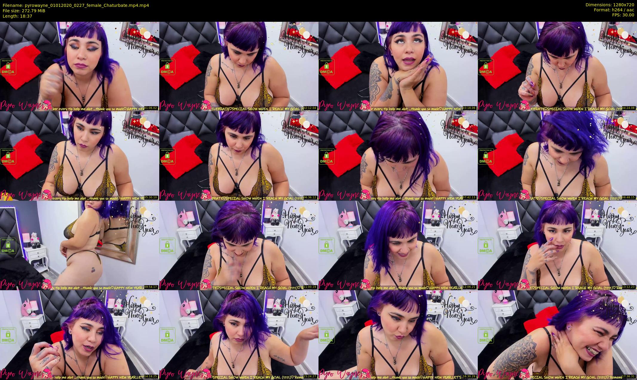 pyrowayne — 19 minute Chaturbate female cam show recording, 720p, Jan 1, 2020
