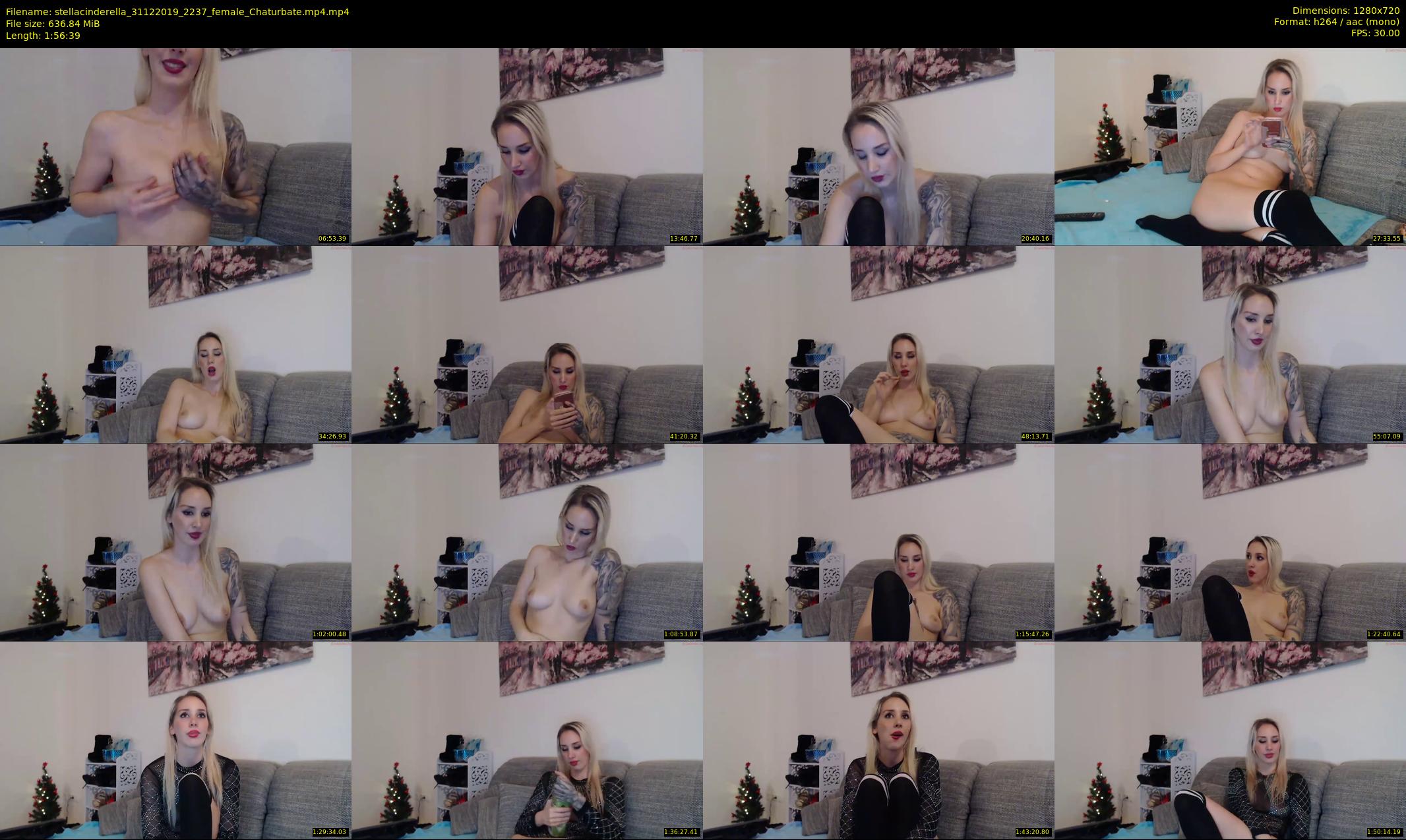 stellacinderella — 117 minute Chaturbate female cam show recording, 720p, Dec 31, 2019