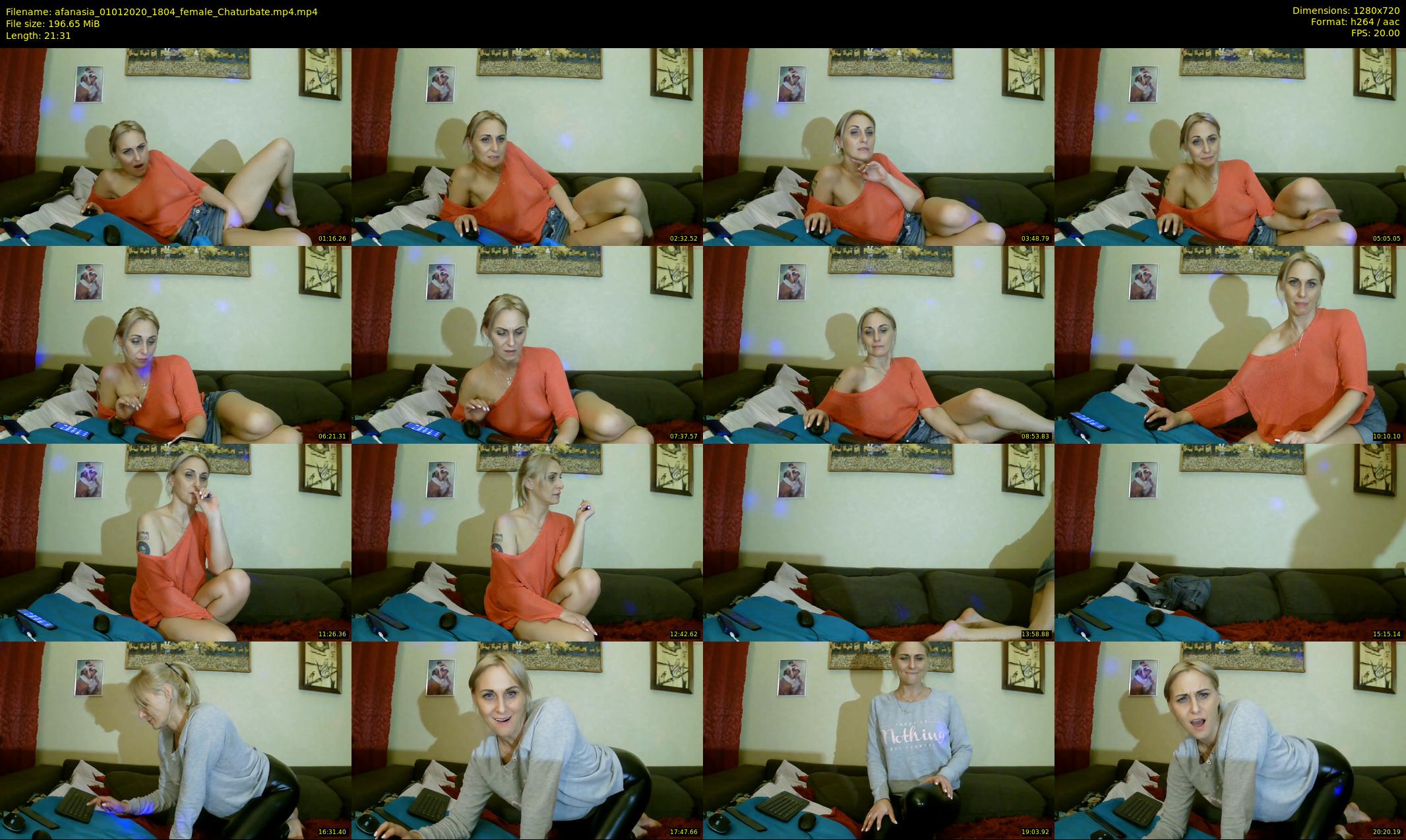 afanasia — 22 minute Chaturbate female cam show recording, 720p, Jan 1, 2020