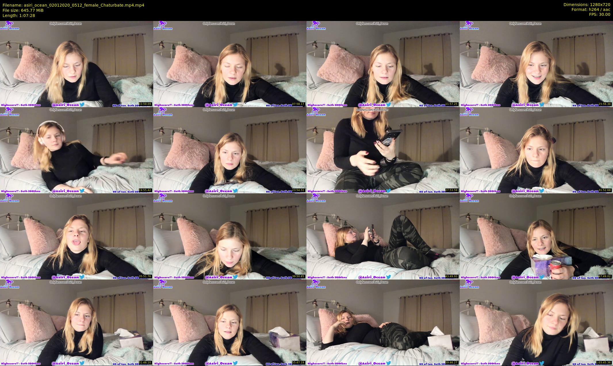 asiri_ocean — 68 minute Chaturbate female cam show recording, 720p, Jan 2, 2020