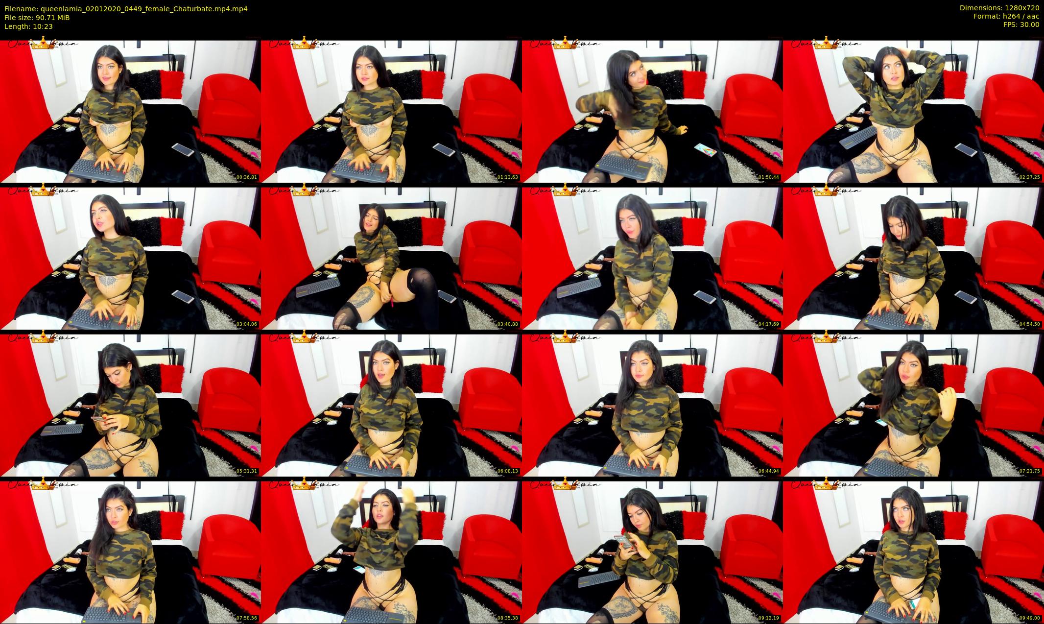 queenlamia — 11 minute Chaturbate female cam show recording, 720p, Jan 2, 2020