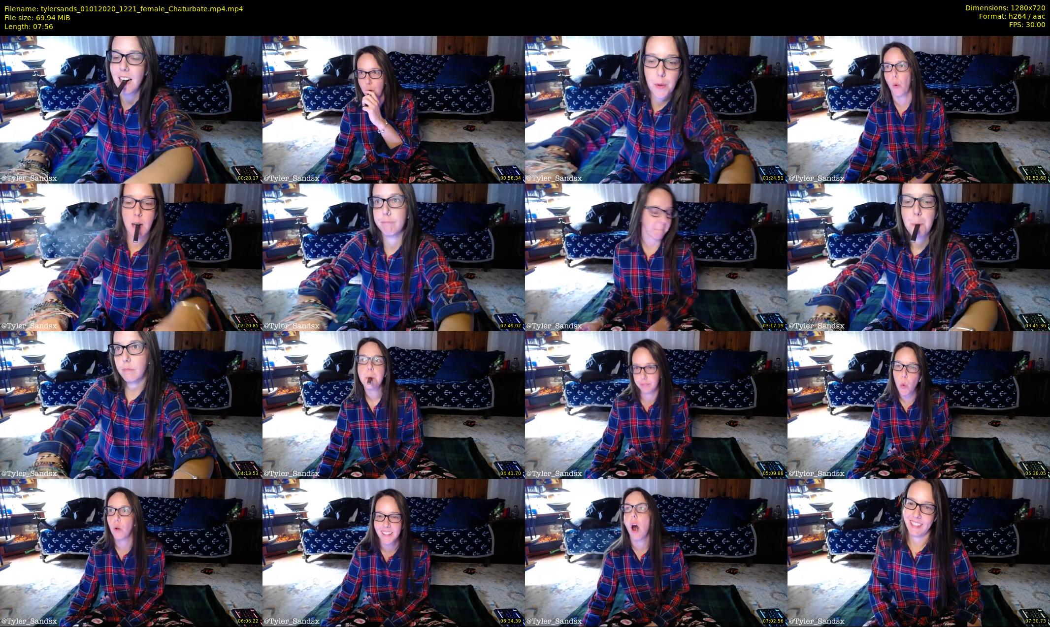 tylersands — 8 minute Chaturbate female cam show recording, 720p, Jan 1, 2020