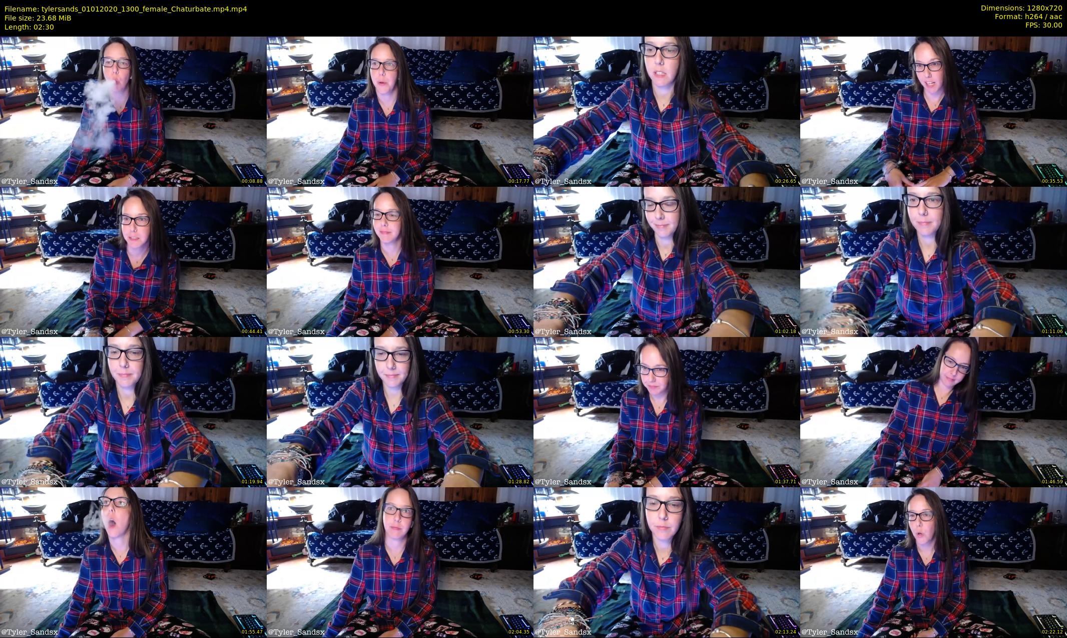 tylersands — 3 minute Chaturbate female cam show recording, 720p, Jan 1, 2020