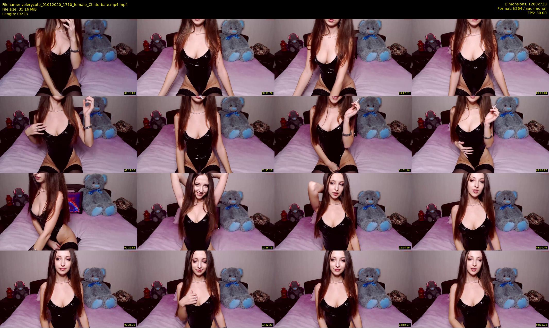 velerycute — 5 minute Chaturbate female cam show recording, 720p, Jan 1, 2020