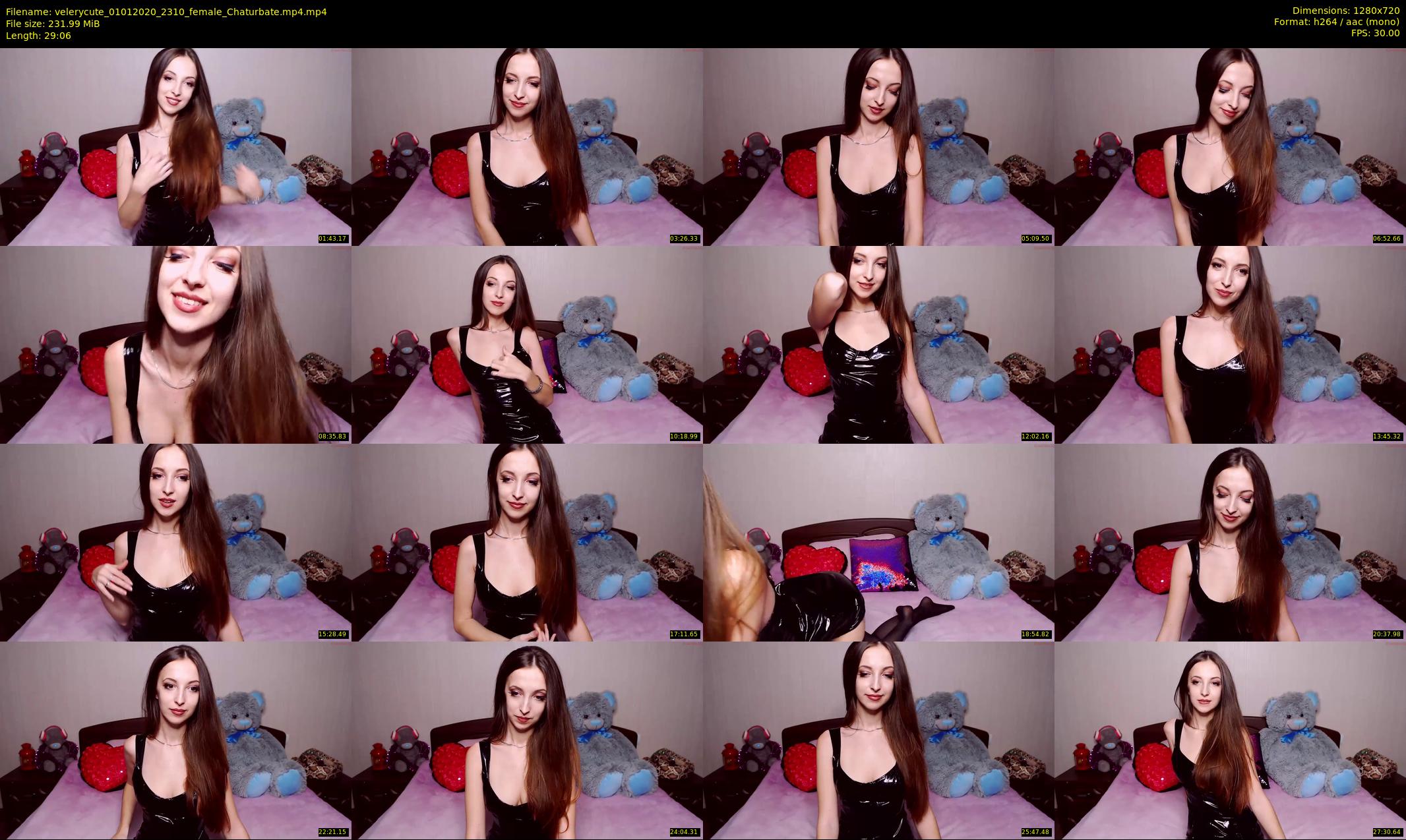 velerycute — 30 minute Chaturbate female cam show recording, 720p, Jan 1, 2020