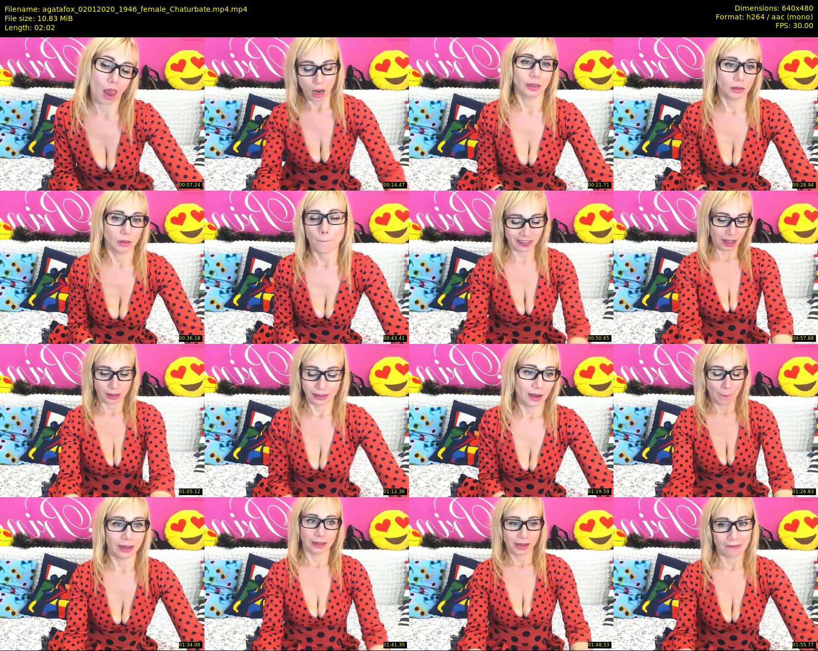 agatafox — 3 minute Chaturbate female cam show recording, 480p, Jan 2, 2020