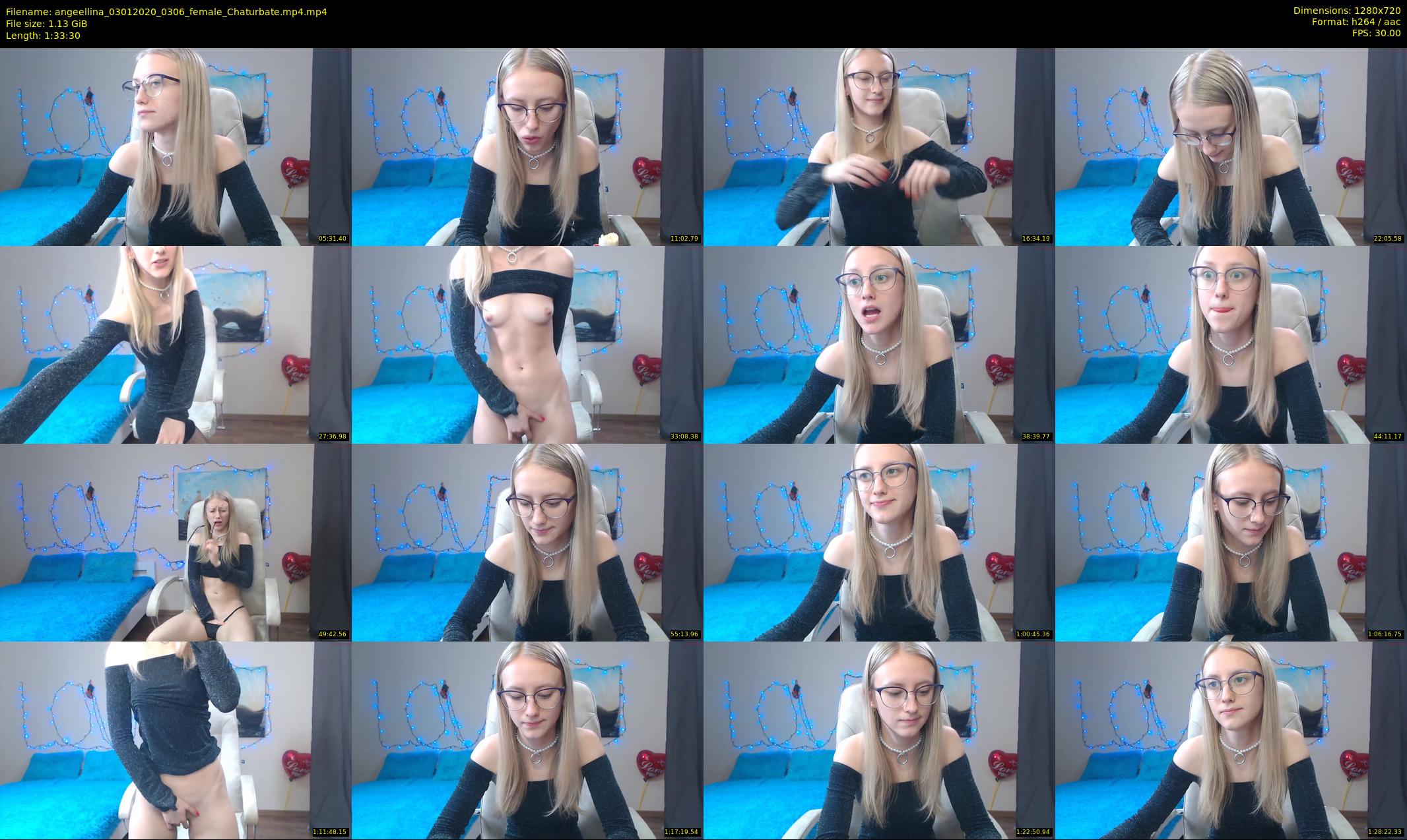 angeellina — 94 minute Chaturbate female cam show recording, 720p, Jan 3, 2020