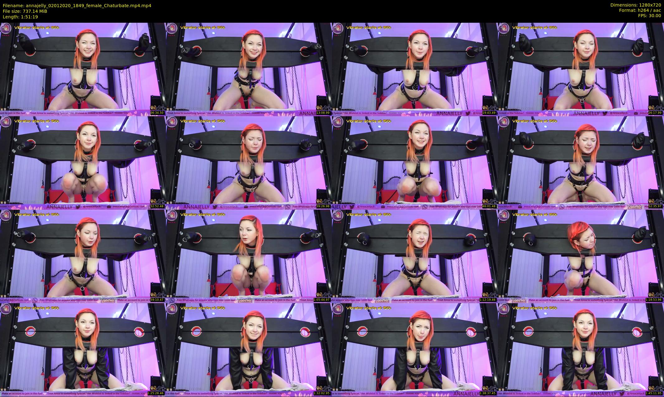 annajelly — 112 minute Chaturbate couple cam show recording, 720p, Jan 2, 2020