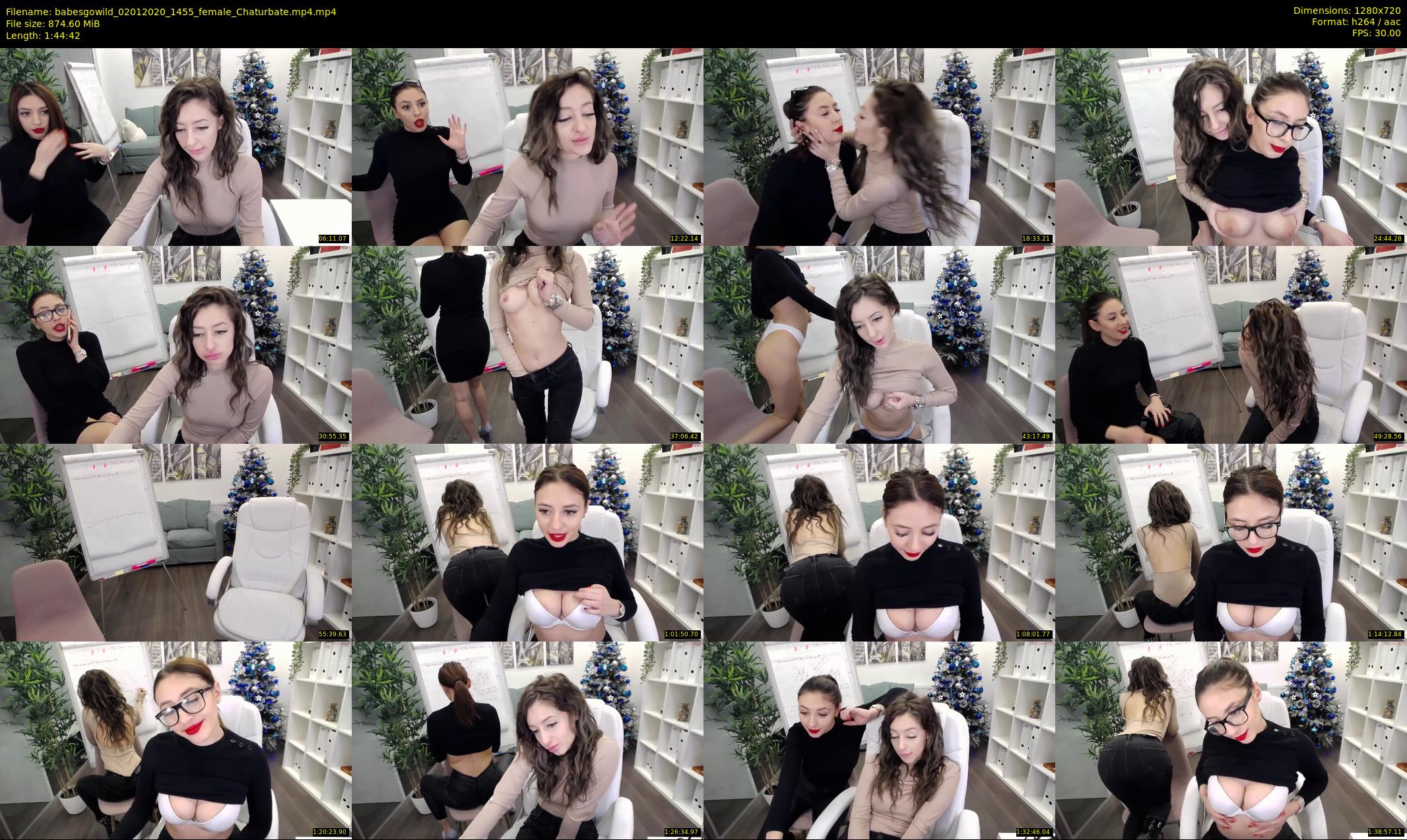 babesgowild — 105 minute Chaturbate couple cam show recording, 720p, Jan 2, 2020