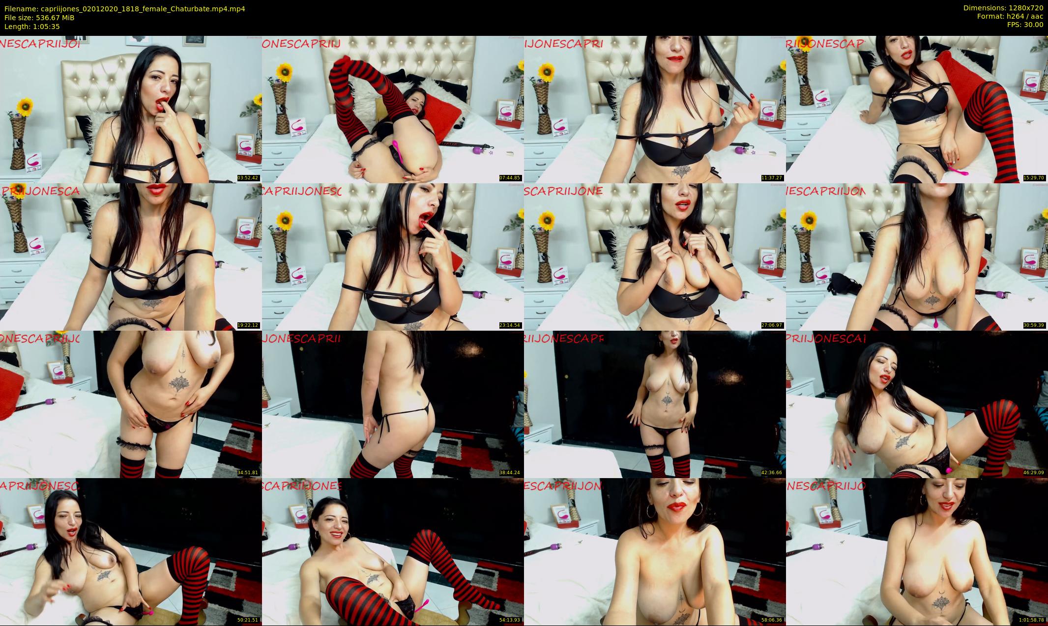 capriijones — 66 minute Chaturbate female cam show recording, 720p, Jan 2, 2020