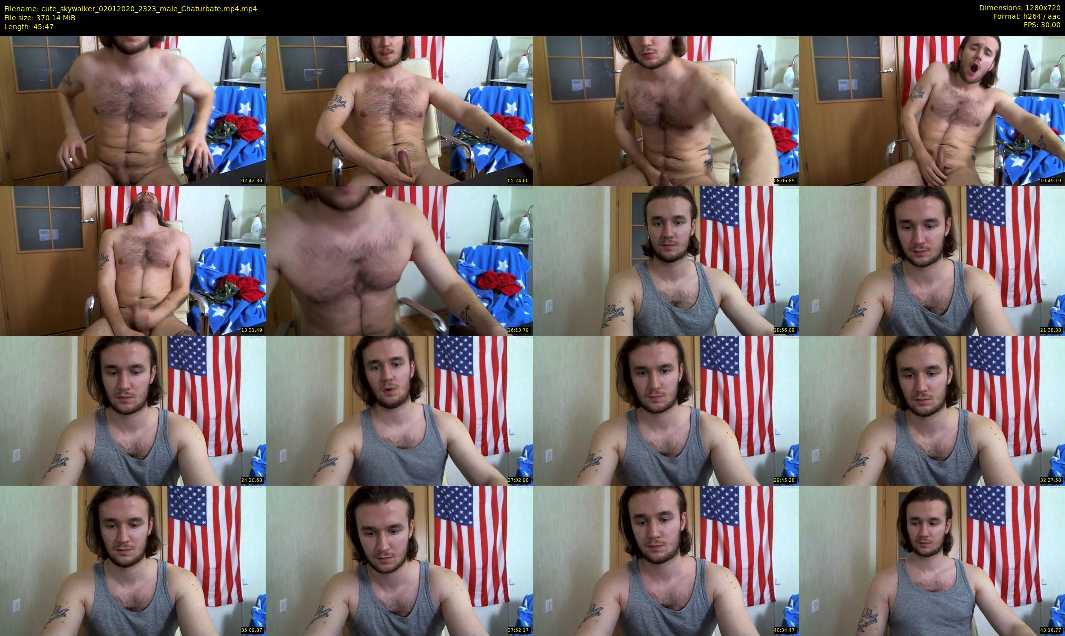 cute_skywalker — 46 minute Chaturbate male cam show recording, 720p, Jan 2, 2020