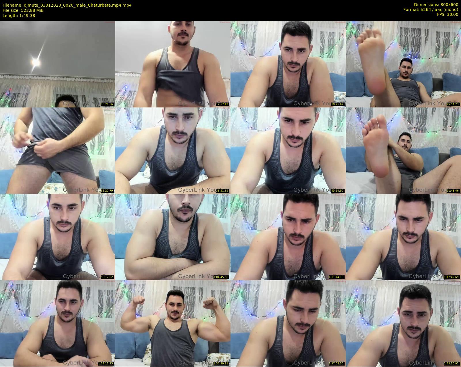 djmute — 110 minute Chaturbate male cam show recording, 480p, Jan 3, 2020
