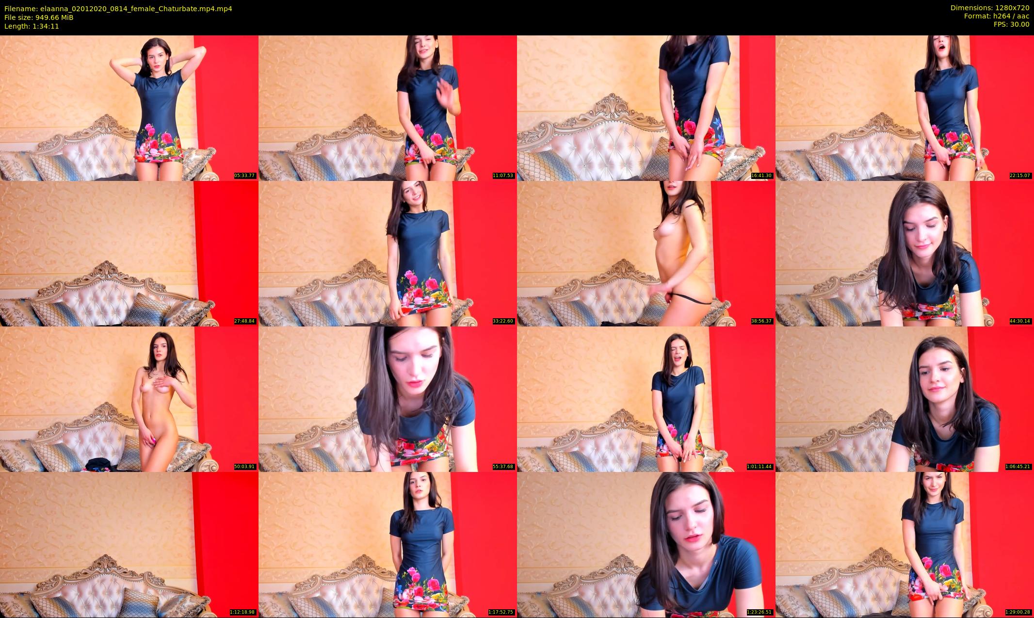 elaanna — 95 minute Chaturbate female cam show recording, 720p, Jan 2, 2020
