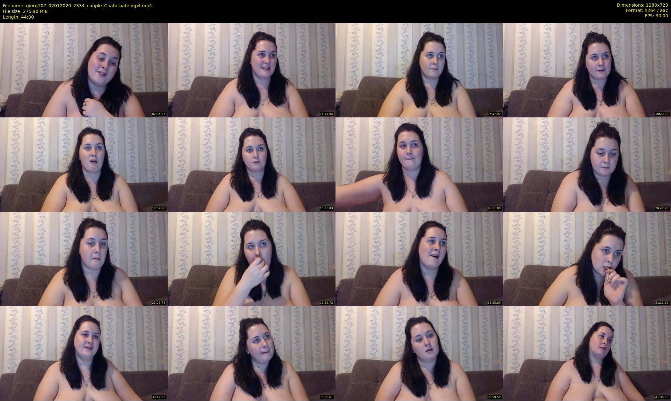 giorg107 — 44 minute Chaturbate couple cam show recording, 720p, Jan 2, 2020