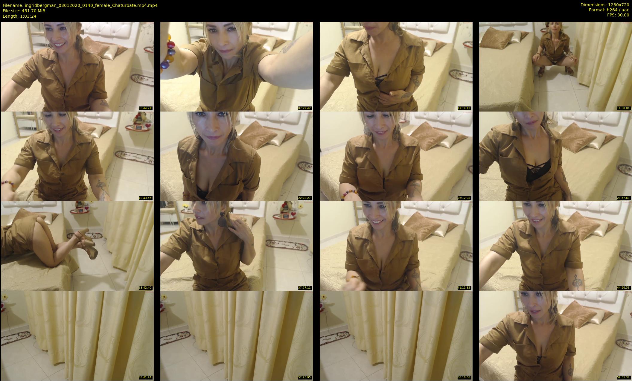 ingridbergman — 64 minute Chaturbate female cam show recording, 720p, Jan 3, 2020