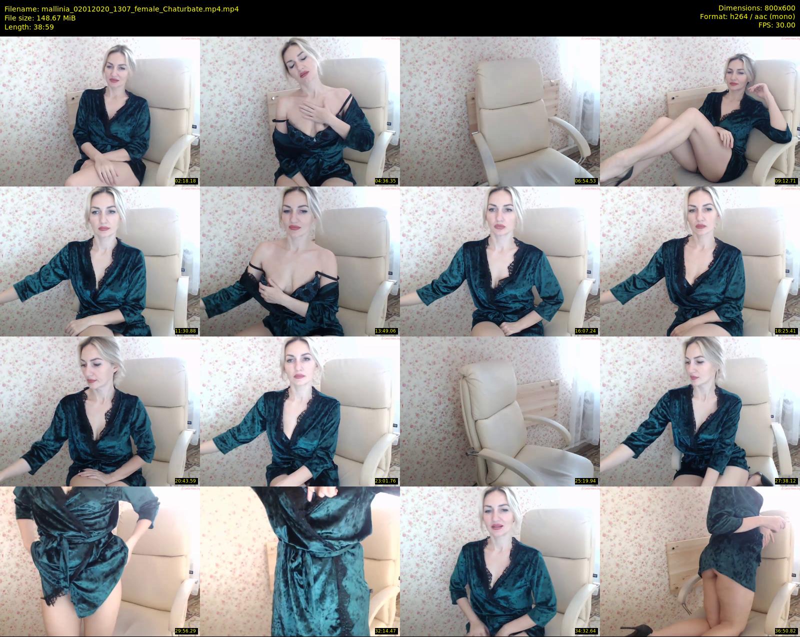 mallinia — 39 minute Chaturbate female cam show recording, 480p, Jan 2, 2020