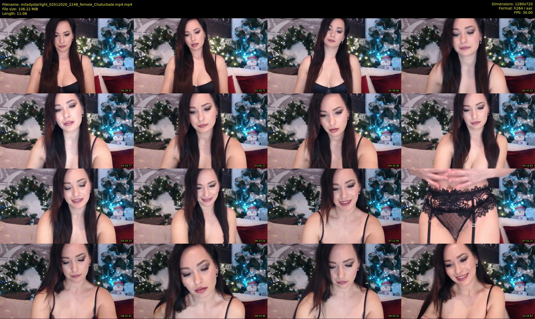 miladystarlight — 12 minute Chaturbate female cam show recording, 720p, Jan 2, 2020