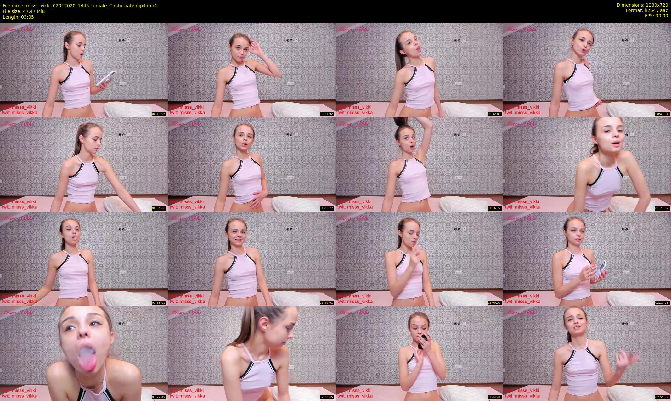 misss_vikki — 4 minute Chaturbate female cam show recording, 720p, Jan 2, 2020
