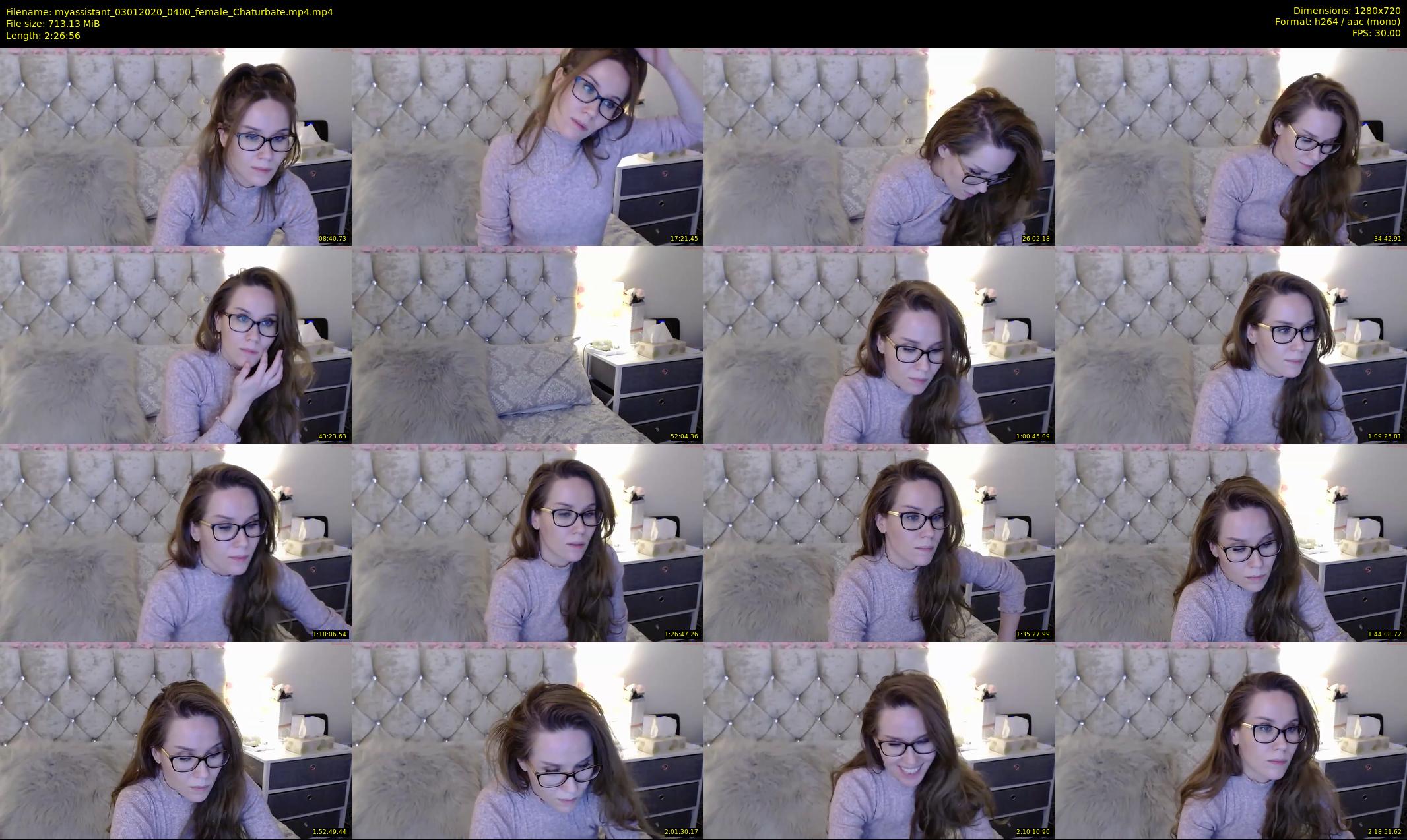 myassistant — 147 minute Chaturbate female cam show recording, 720p, Jan 3, 2020