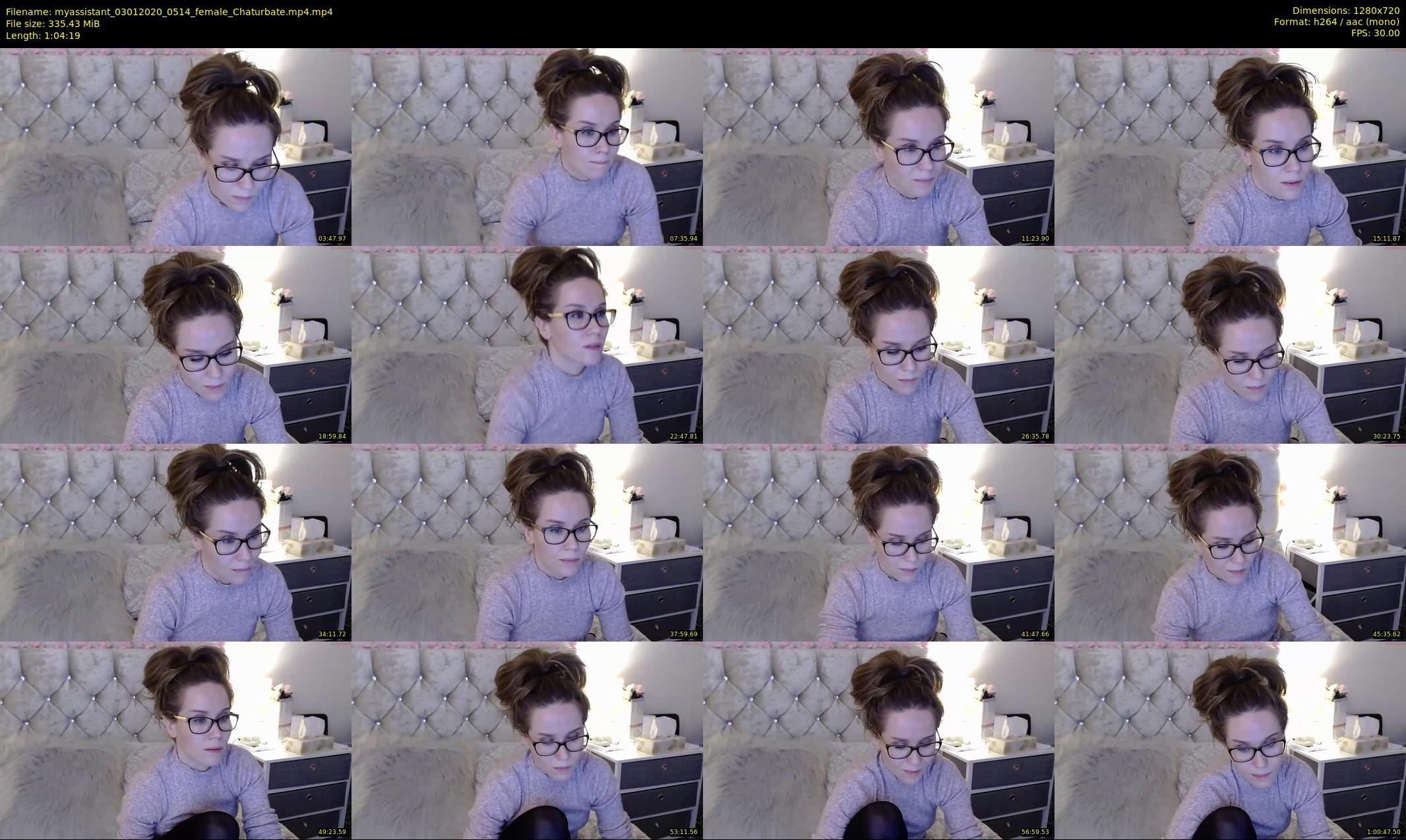 myassistant — 65 minute Chaturbate female cam show recording, 720p, Jan 3, 2020