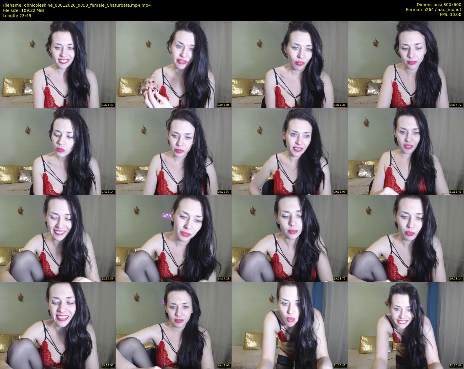 ohnicoleshine — 24 minute Chaturbate female cam show recording, 480p, Jan 3, 2020