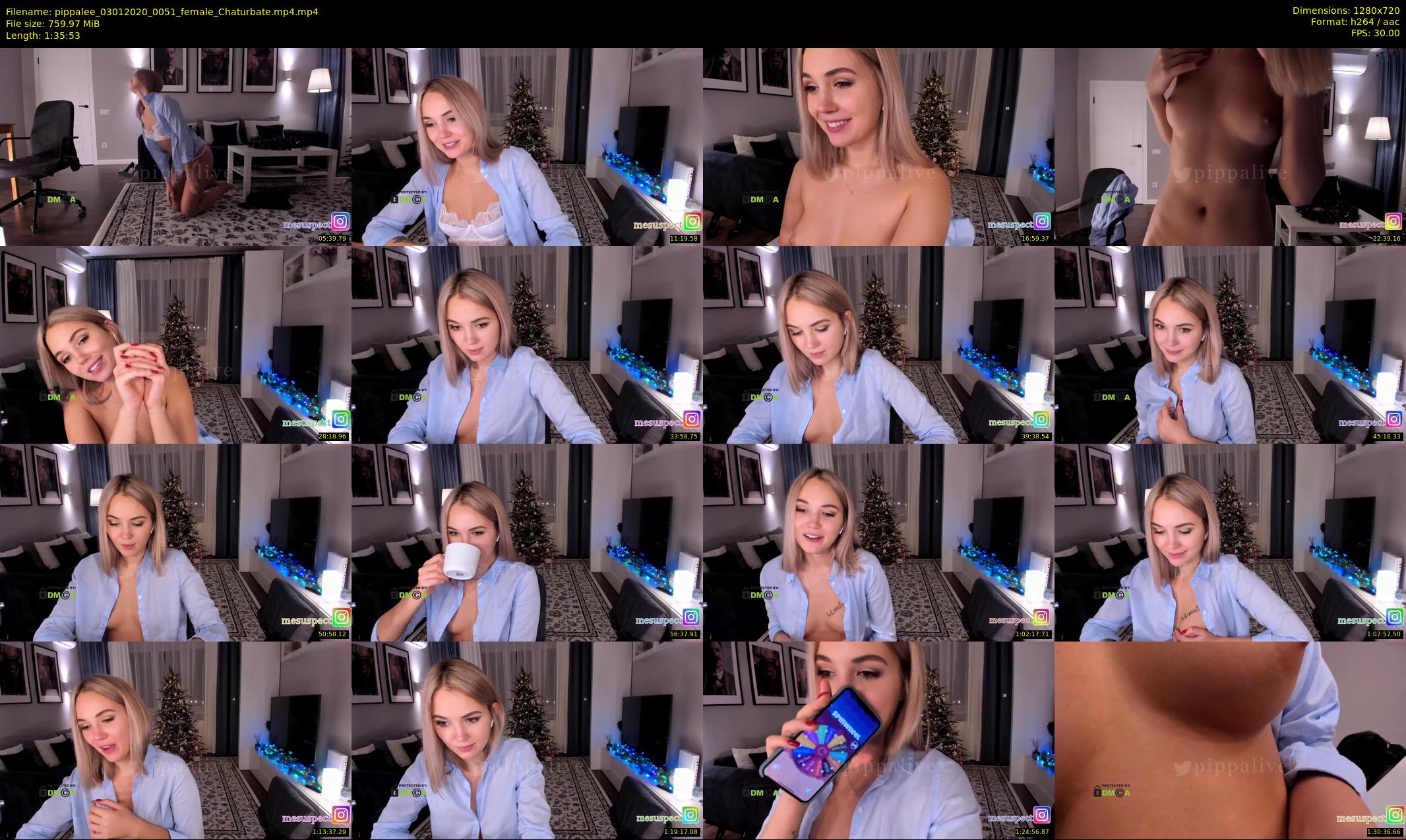 pippalee — 96 minute Chaturbate female cam show recording, 720p, Jan 3, 2020