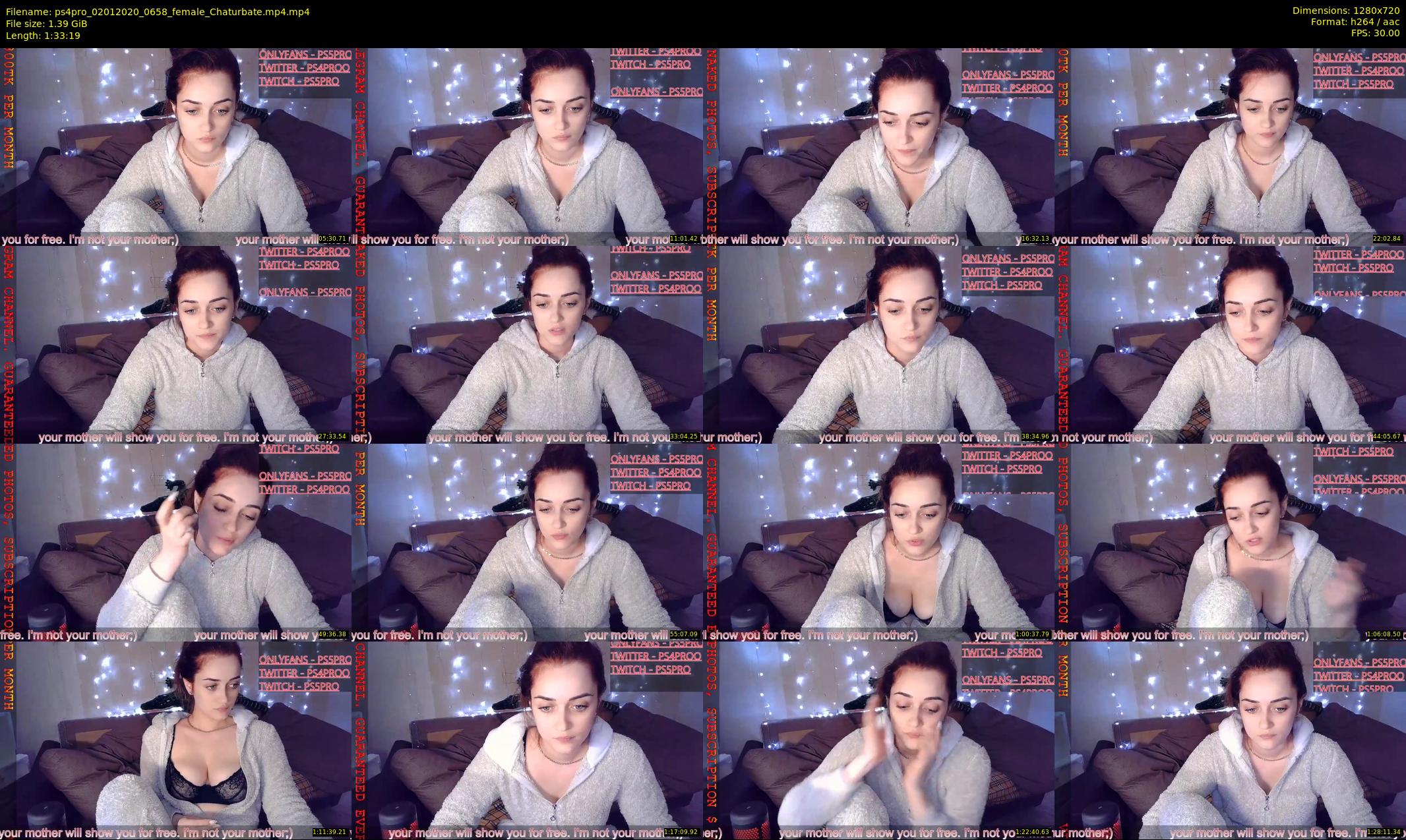 ps4pro — 94 minute Chaturbate female cam show recording, 720p, Jan 2, 2020