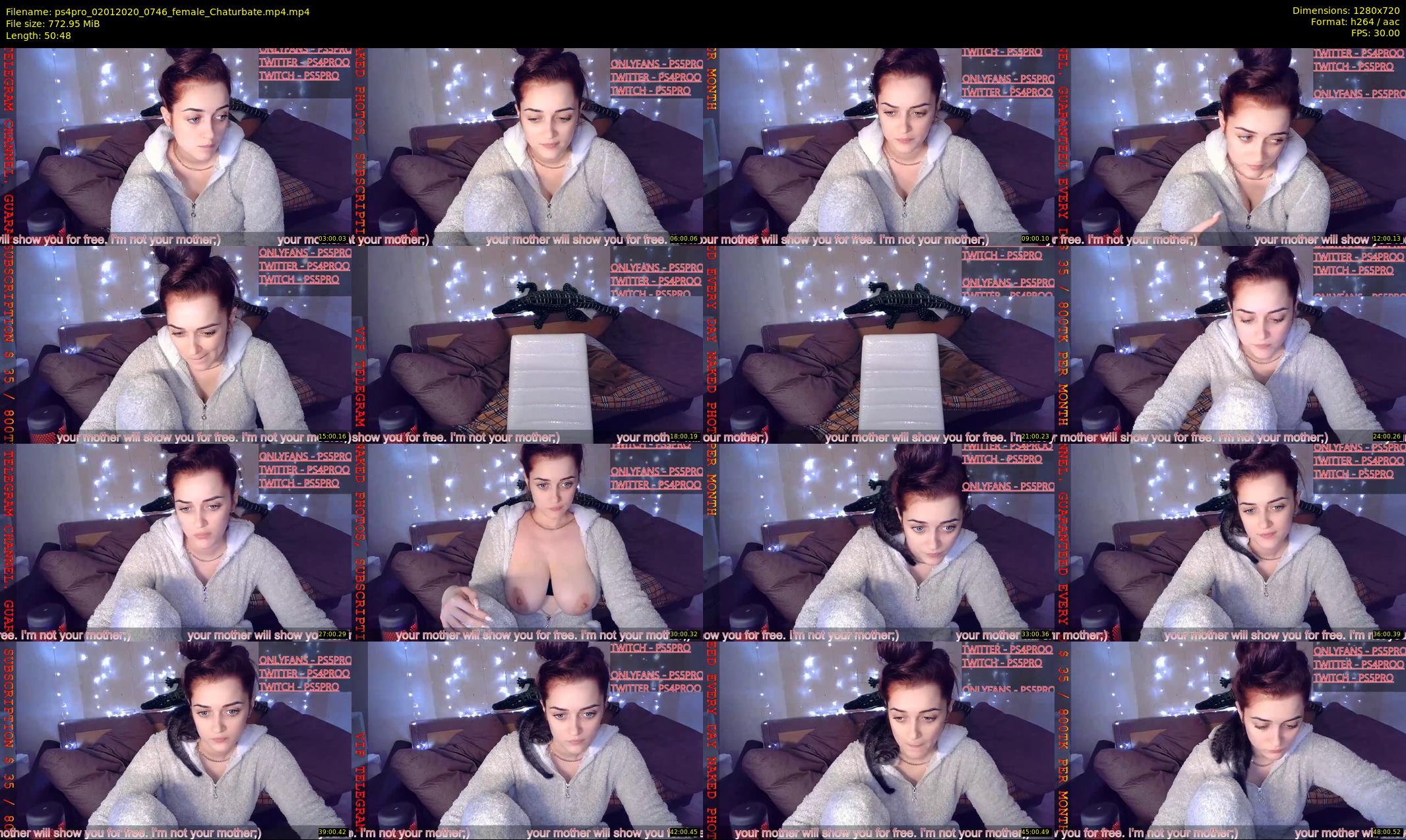 ps4pro — 51 minute Chaturbate female cam show recording, 720p, Jan 2, 2020