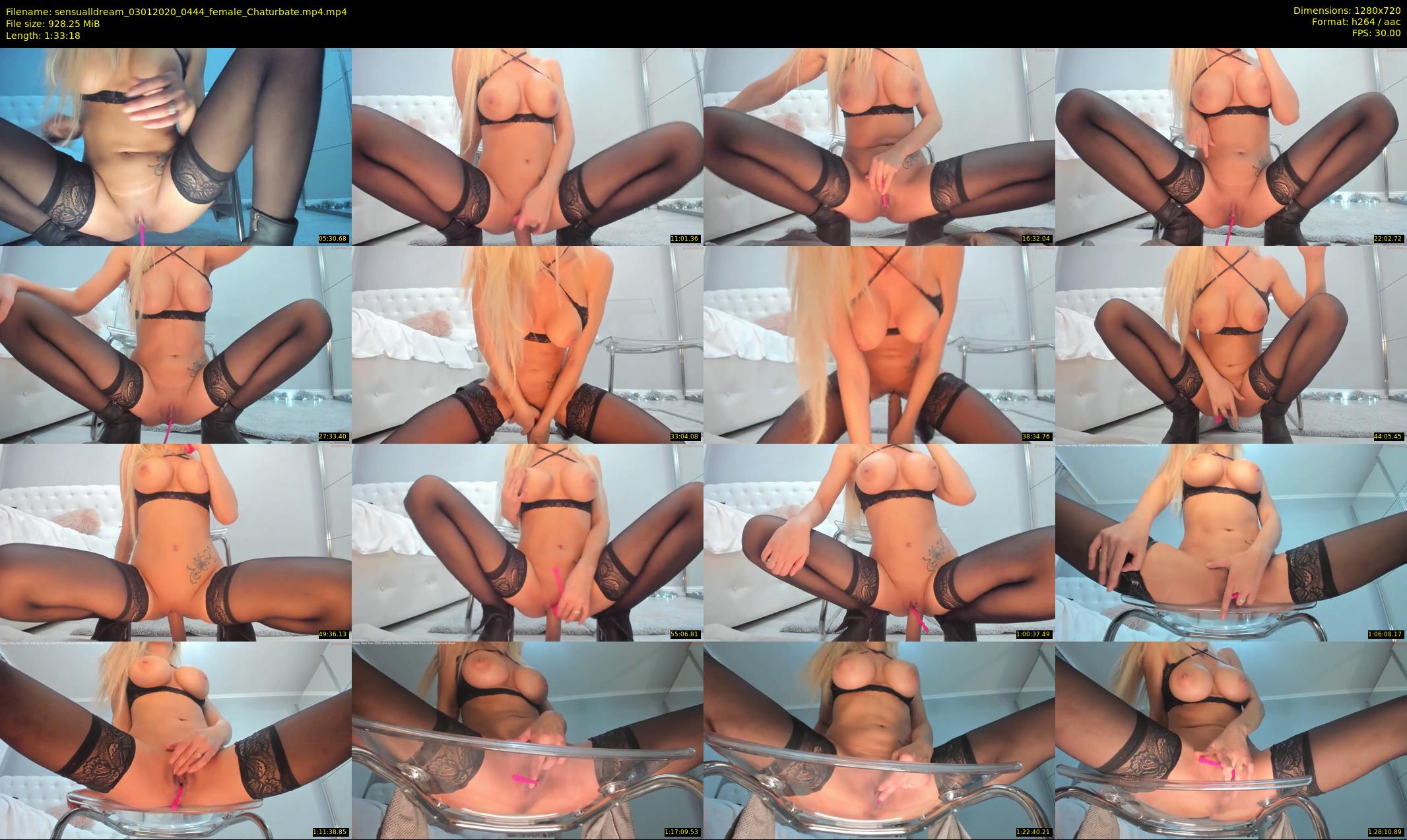 sensualldream — 94 minute Chaturbate female cam show recording, 720p, Jan 3, 2020
