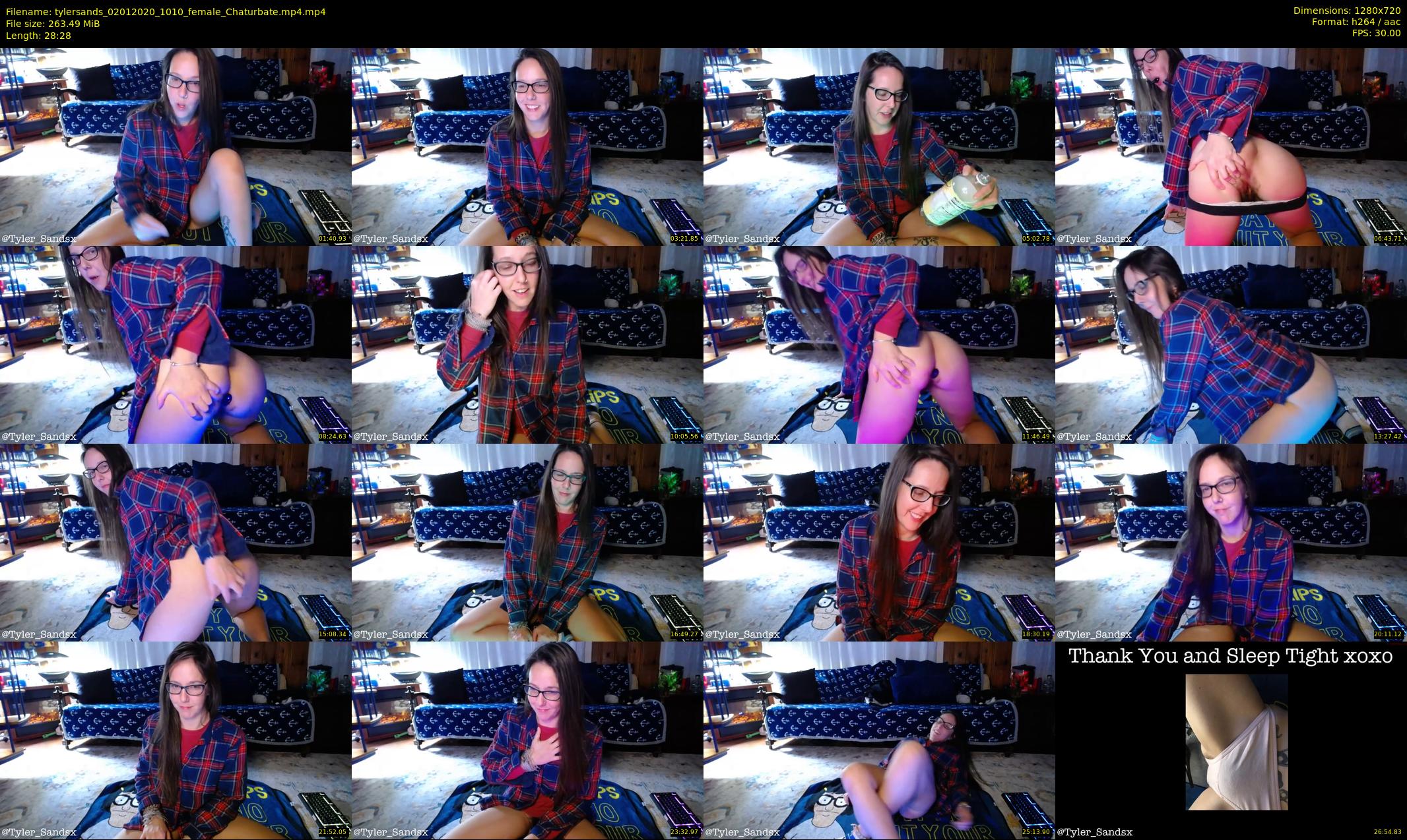 tylersands — 29 minute Chaturbate female cam show recording, 720p, Jan 2, 2020