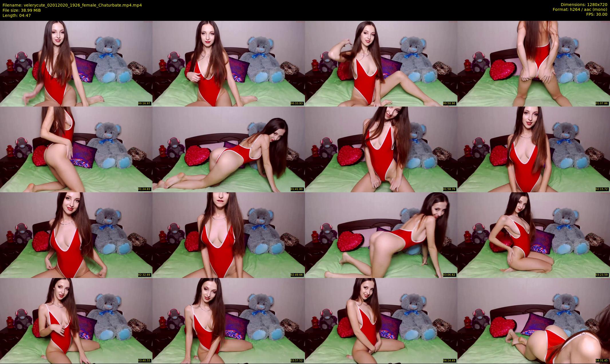 velerycute — 5 minute Chaturbate female cam show recording, 720p, Jan 2, 2020