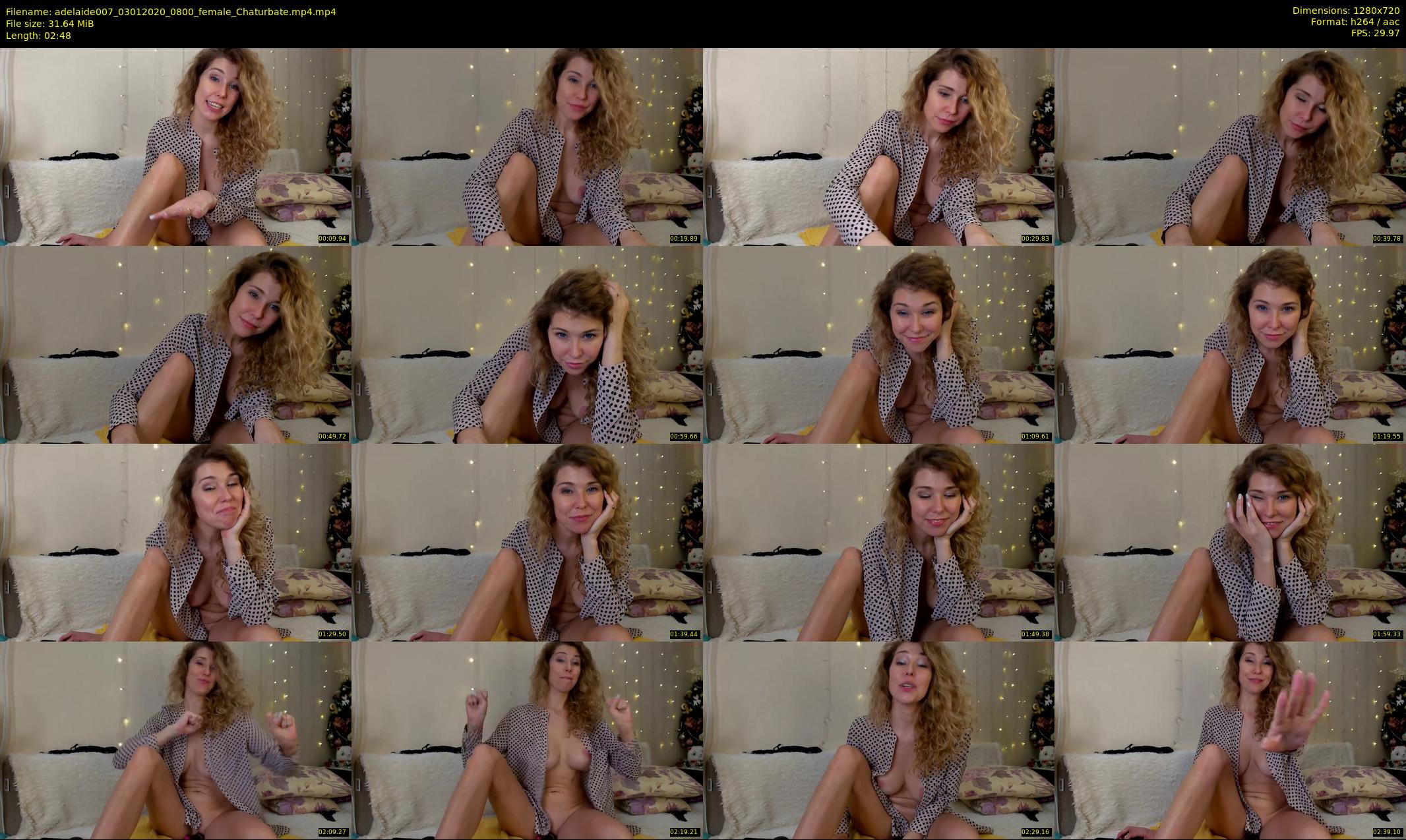 adelaide007 — 3 minute Chaturbate female cam show recording, 720p, Jan 3, 2020