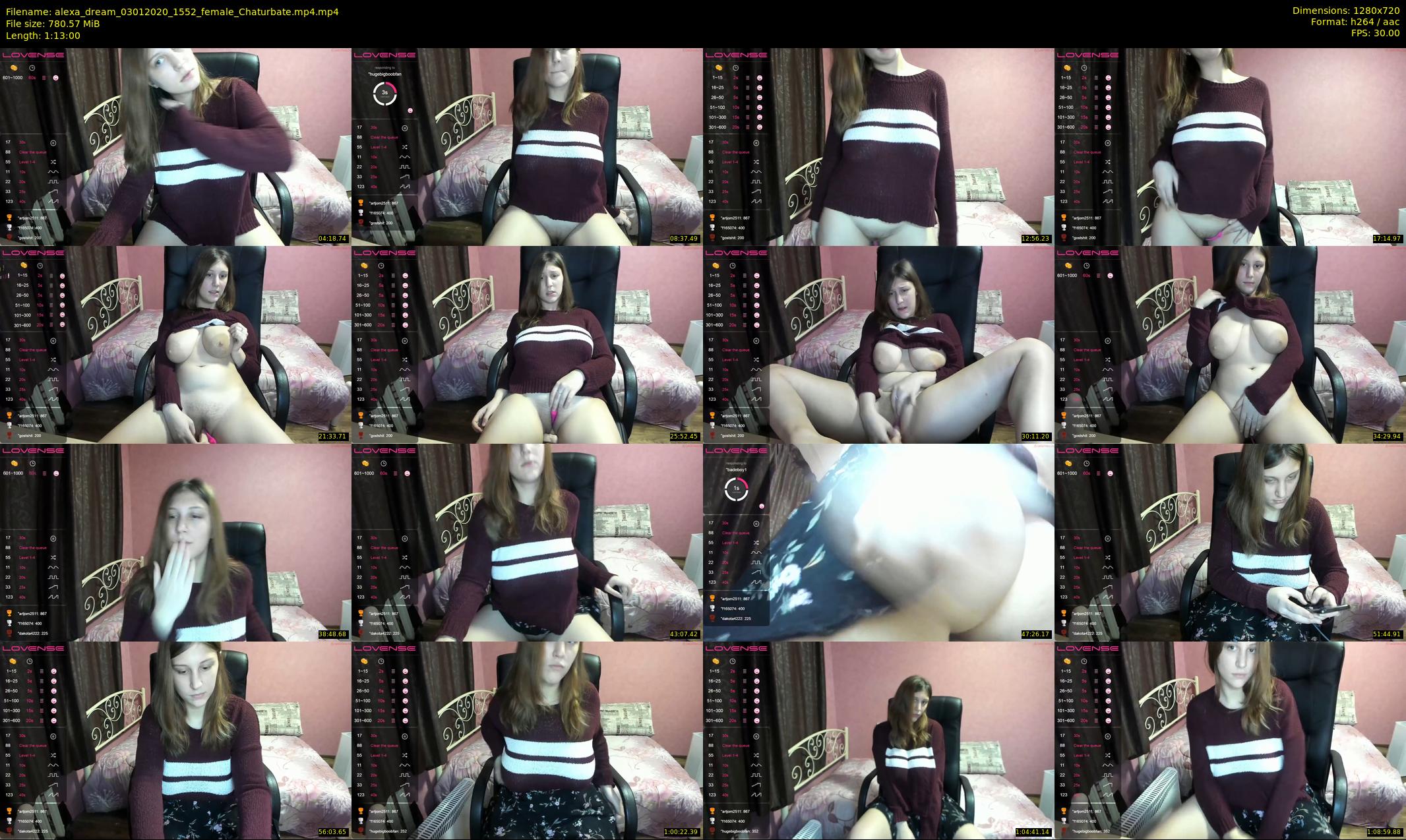 alexa_dream — 73 minute Chaturbate female cam show recording, 720p, Jan 3, 2020